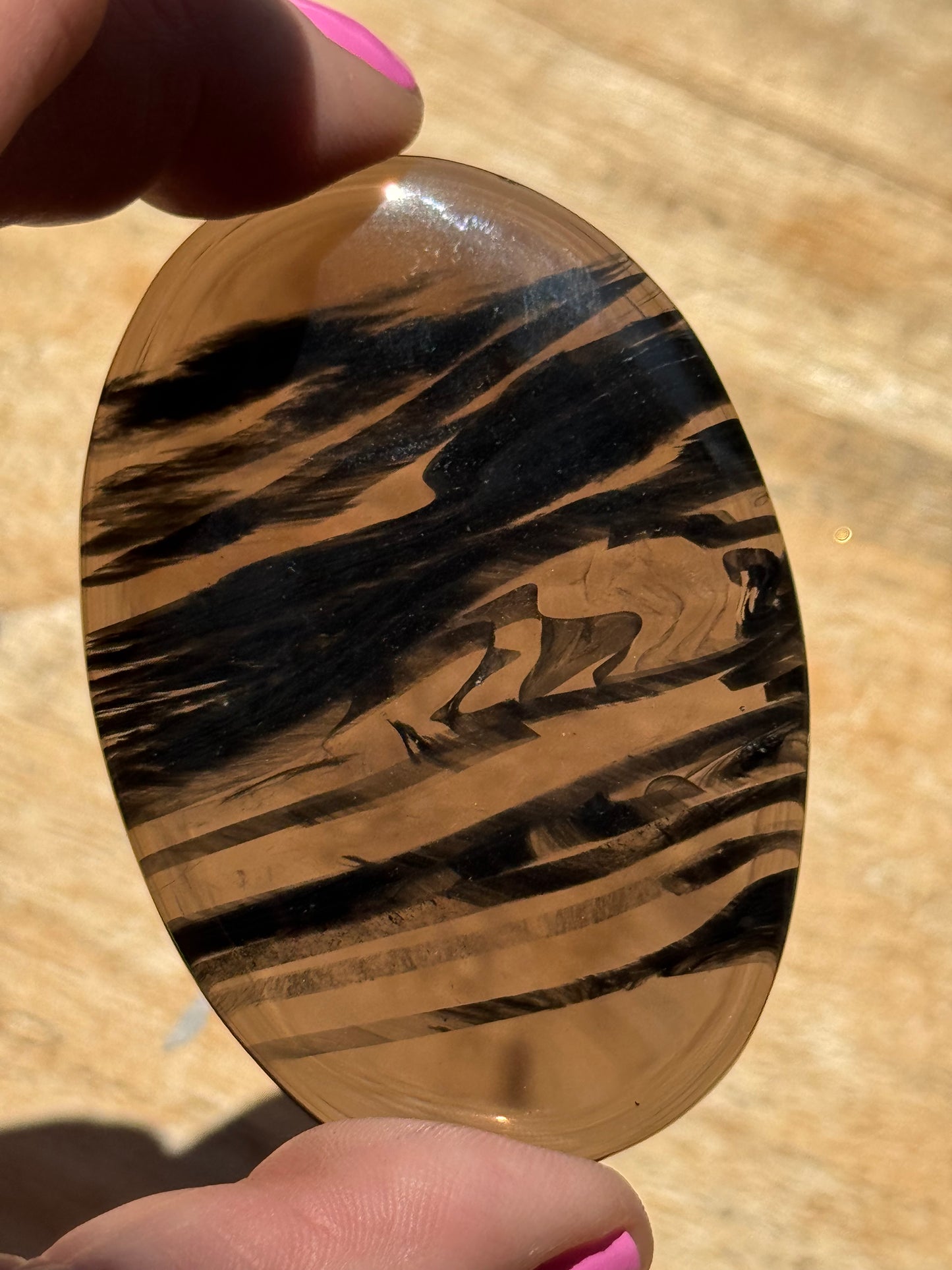 Midnight Lace Obsidian Palm Stones 55g