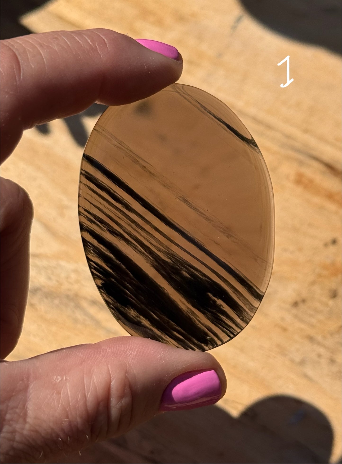 Midnight Lace Obsidian Palm Stones 30g to 40g