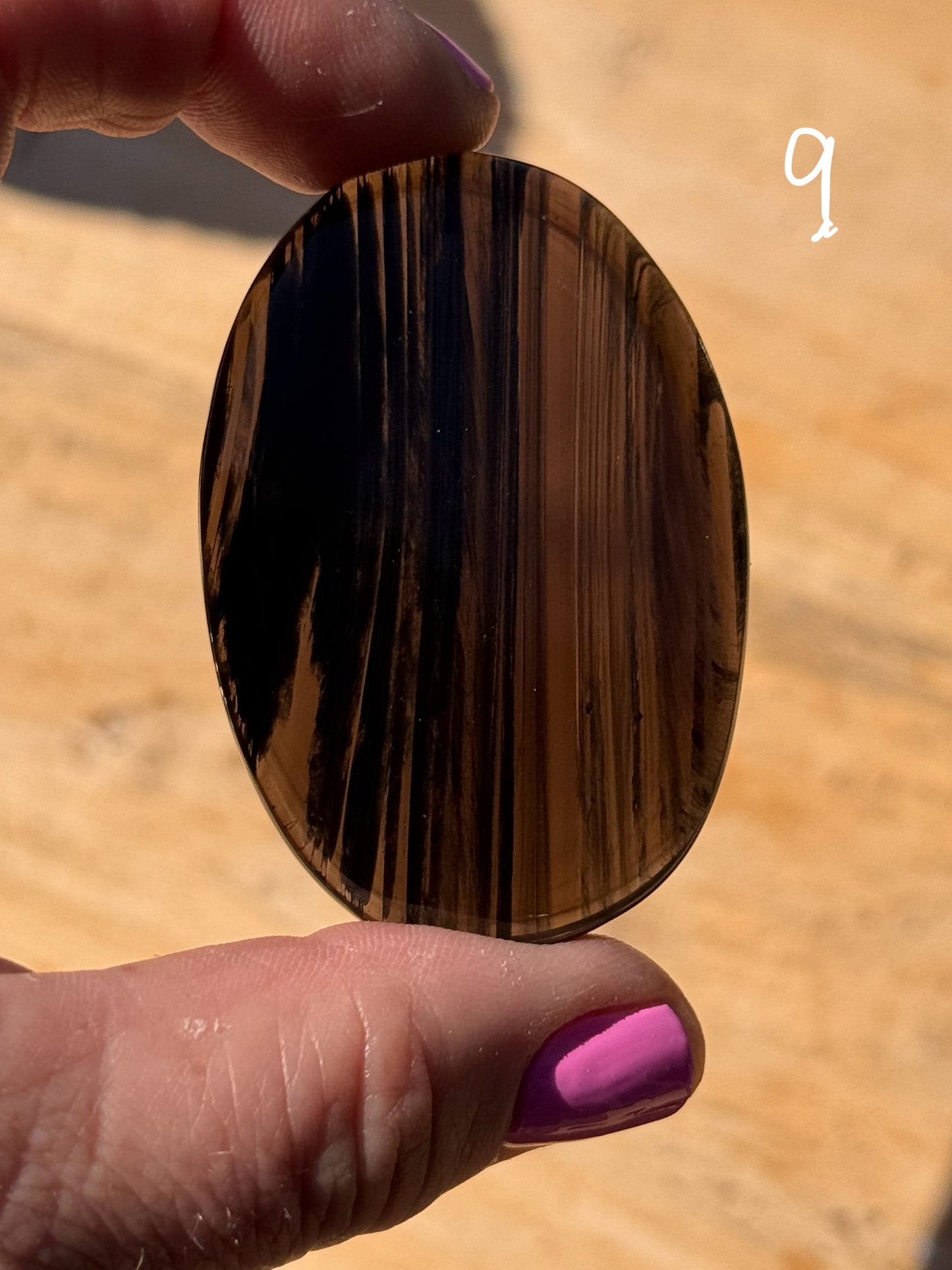 Midnight Lace Obsidian Palm Stones 30g to 40g