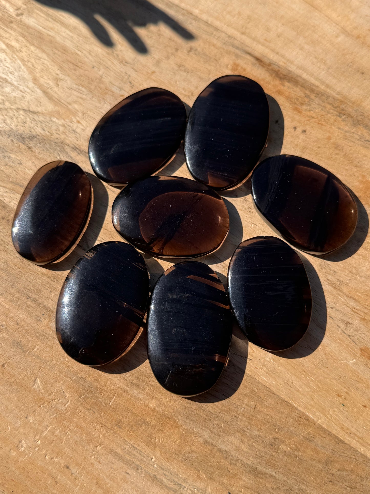 Midnight Lace Obsidian Palm Stones 20g to 30g