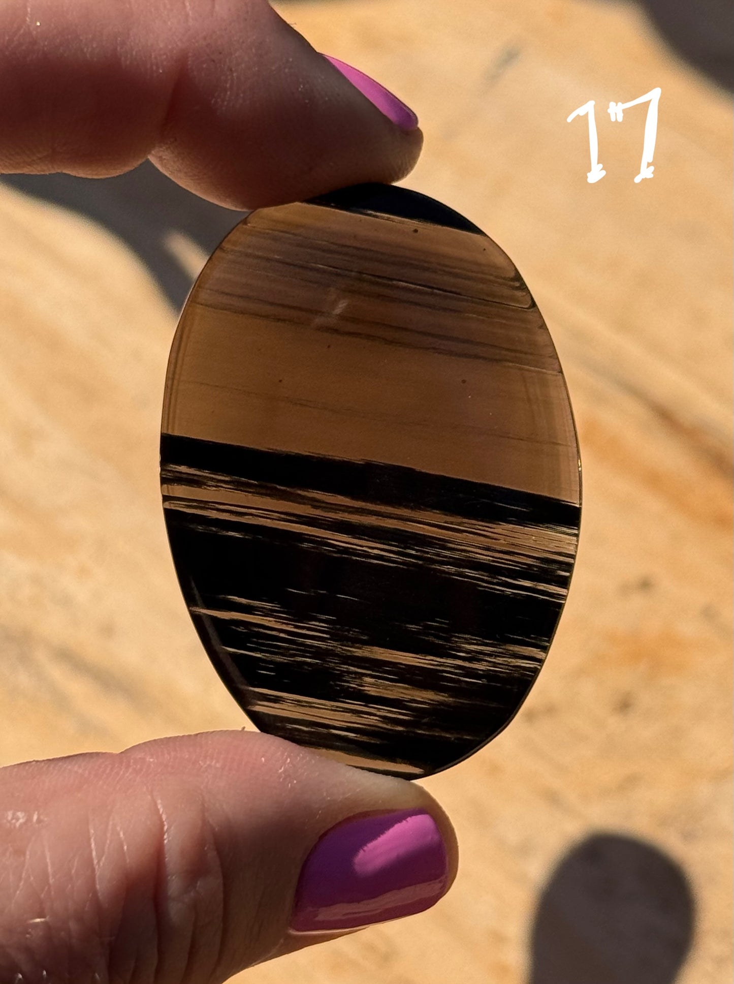 Midnight Lace Obsidian Palm Stones 20g to 30g