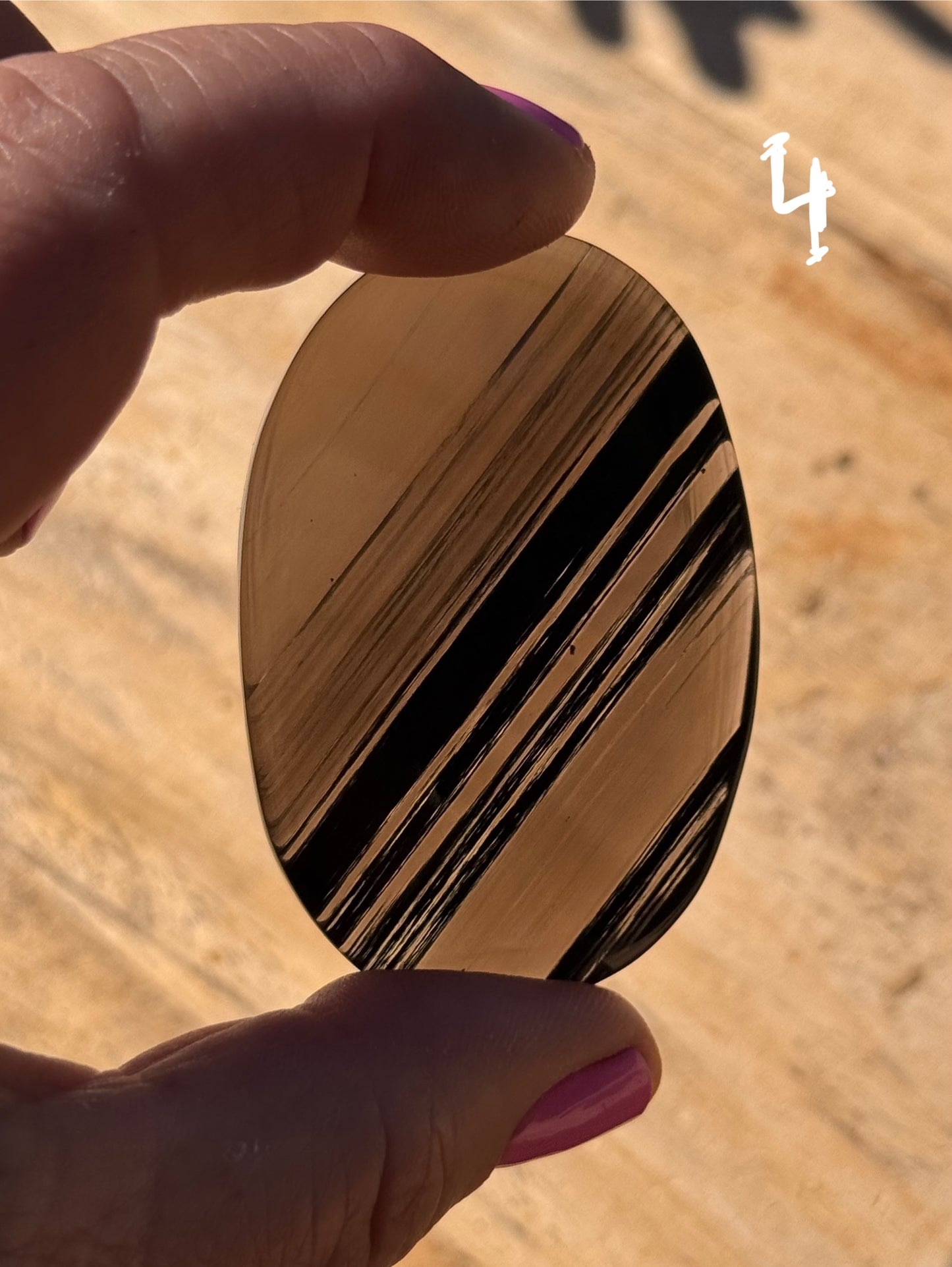 Midnight Lace Obsidian Palm Stones 30g to 40g