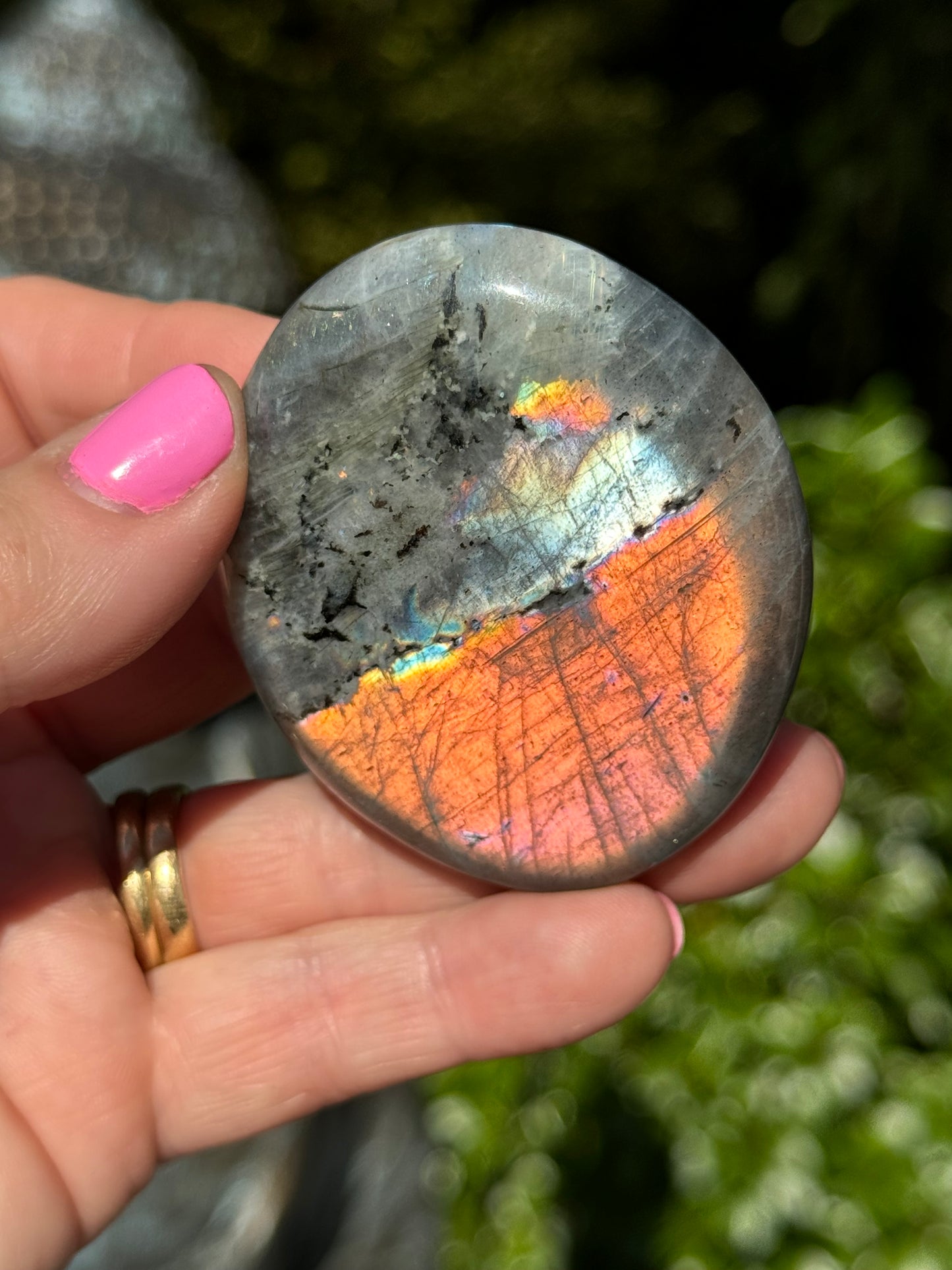 Labradorite  Palm Stone