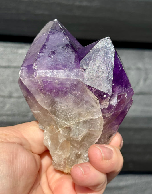 Amethyst Cluster, Large Deep Double Purple Points