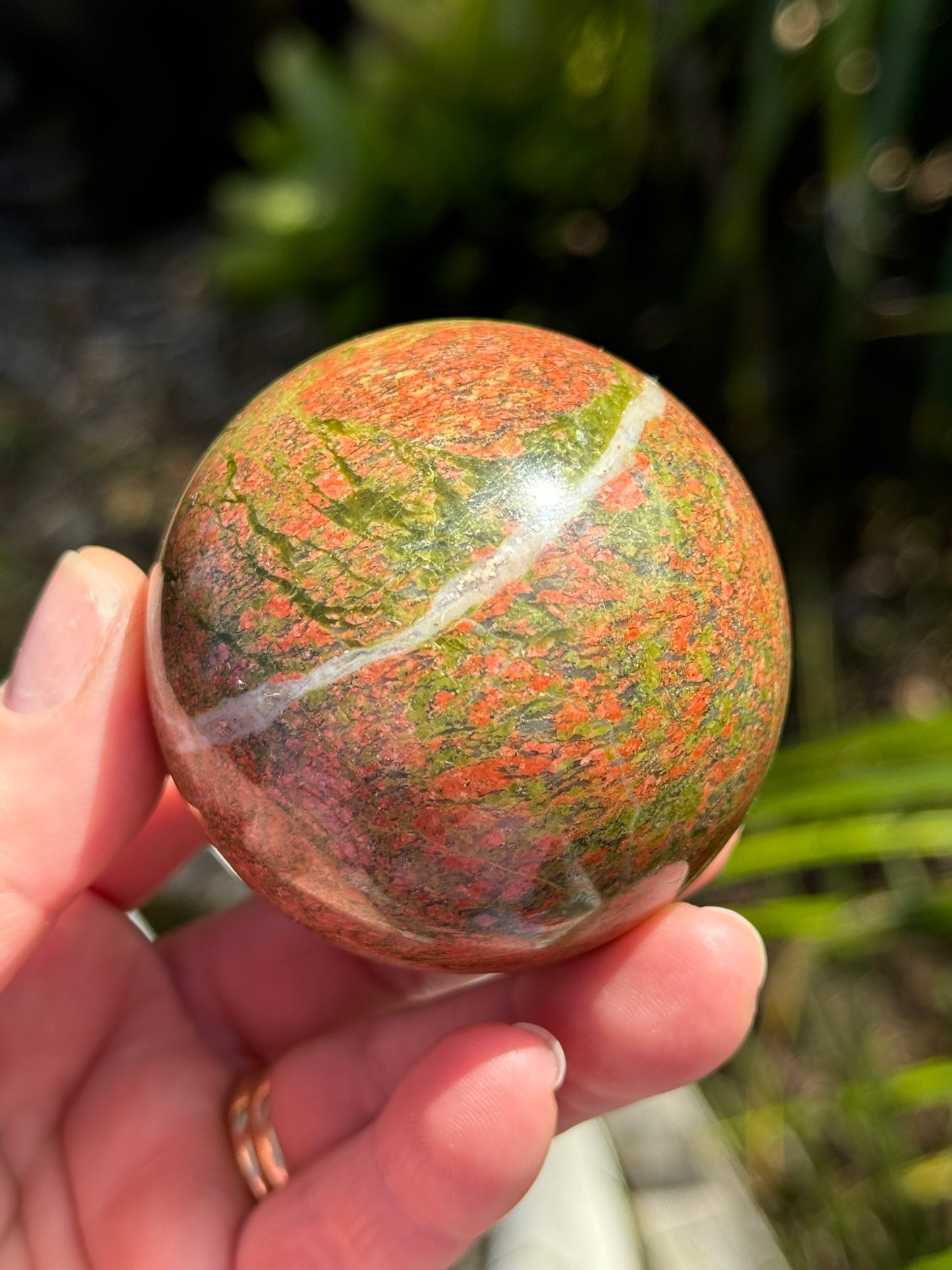 Unakite Jasper Sphere