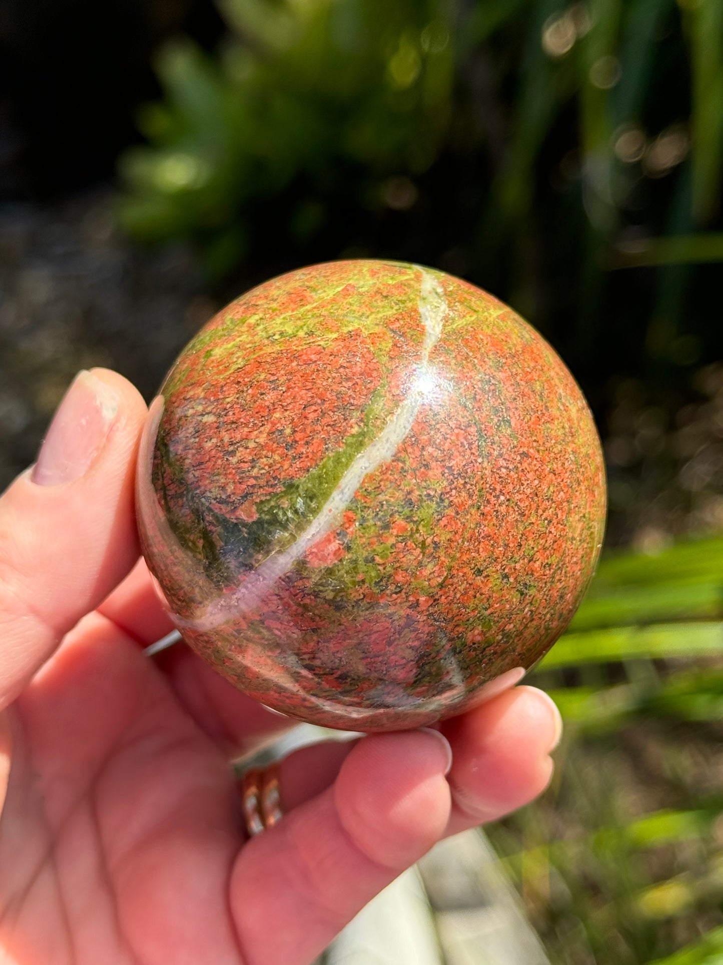 Unakite Jasper Sphere