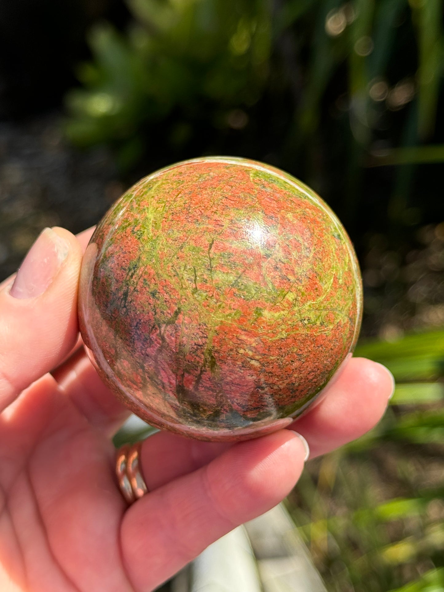 Unakite Jasper Sphere