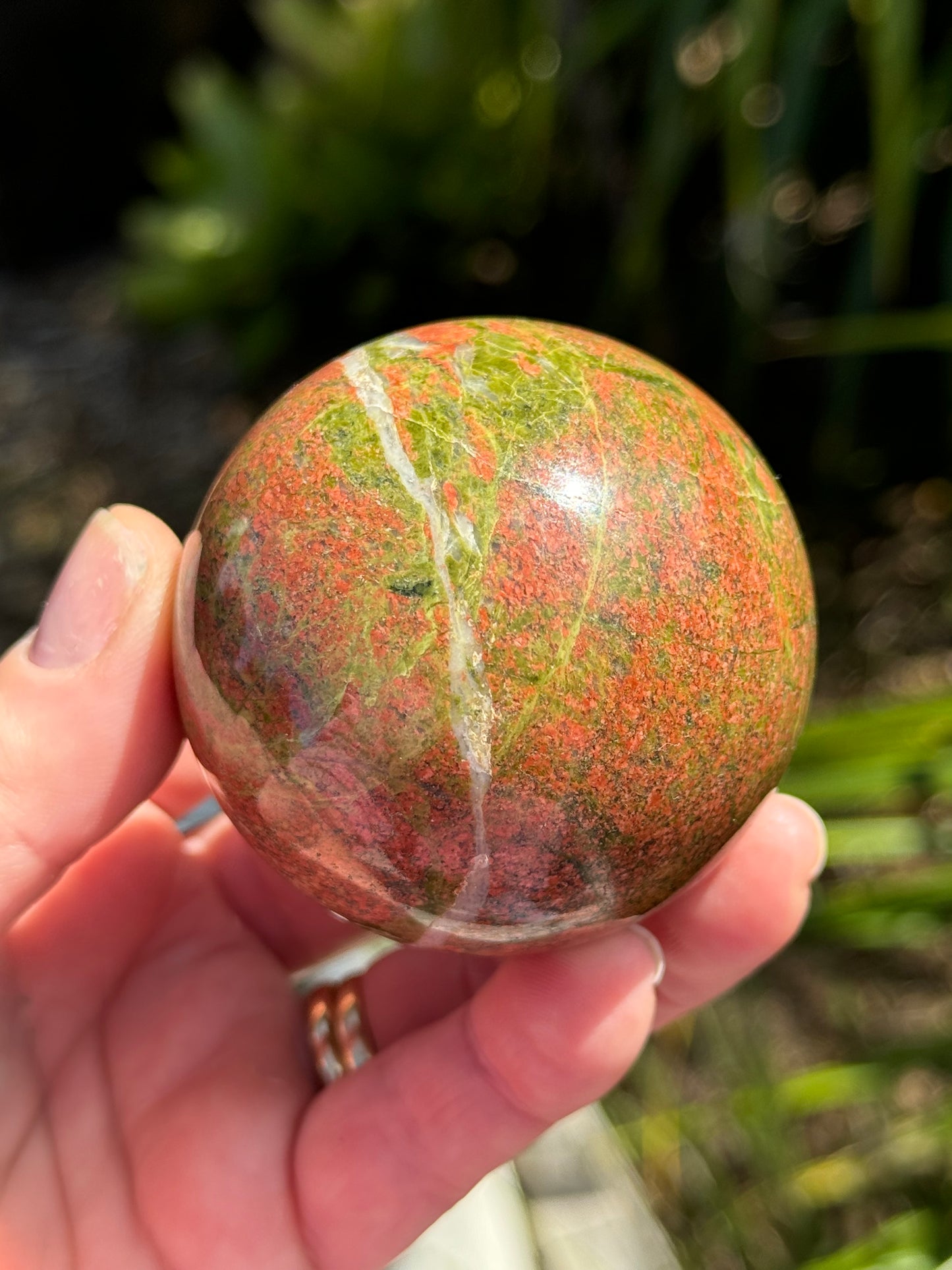 Unakite Jasper Sphere