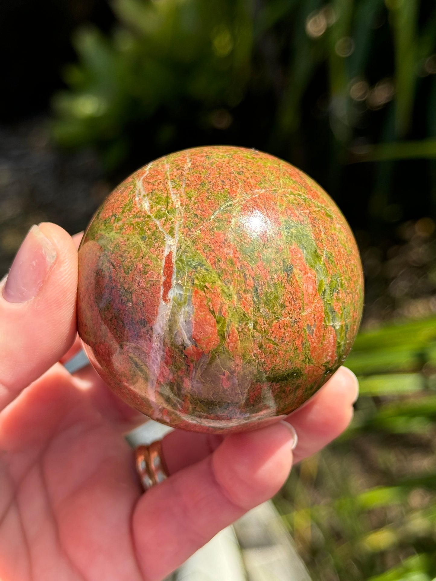 Unakite Jasper Sphere