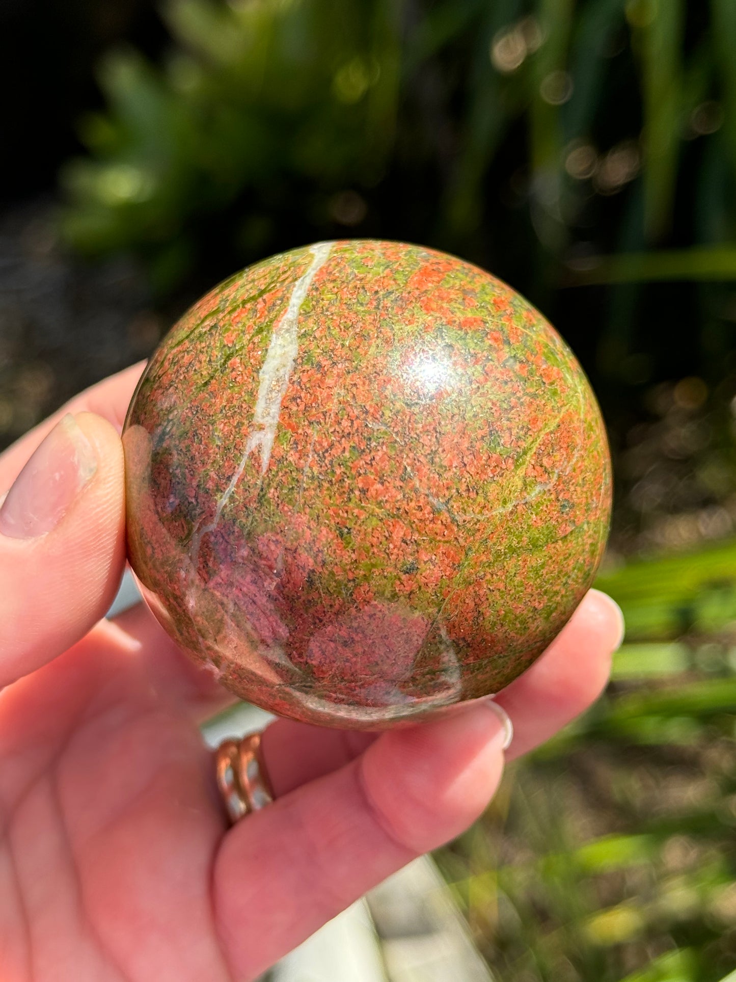 Unakite Jasper Sphere