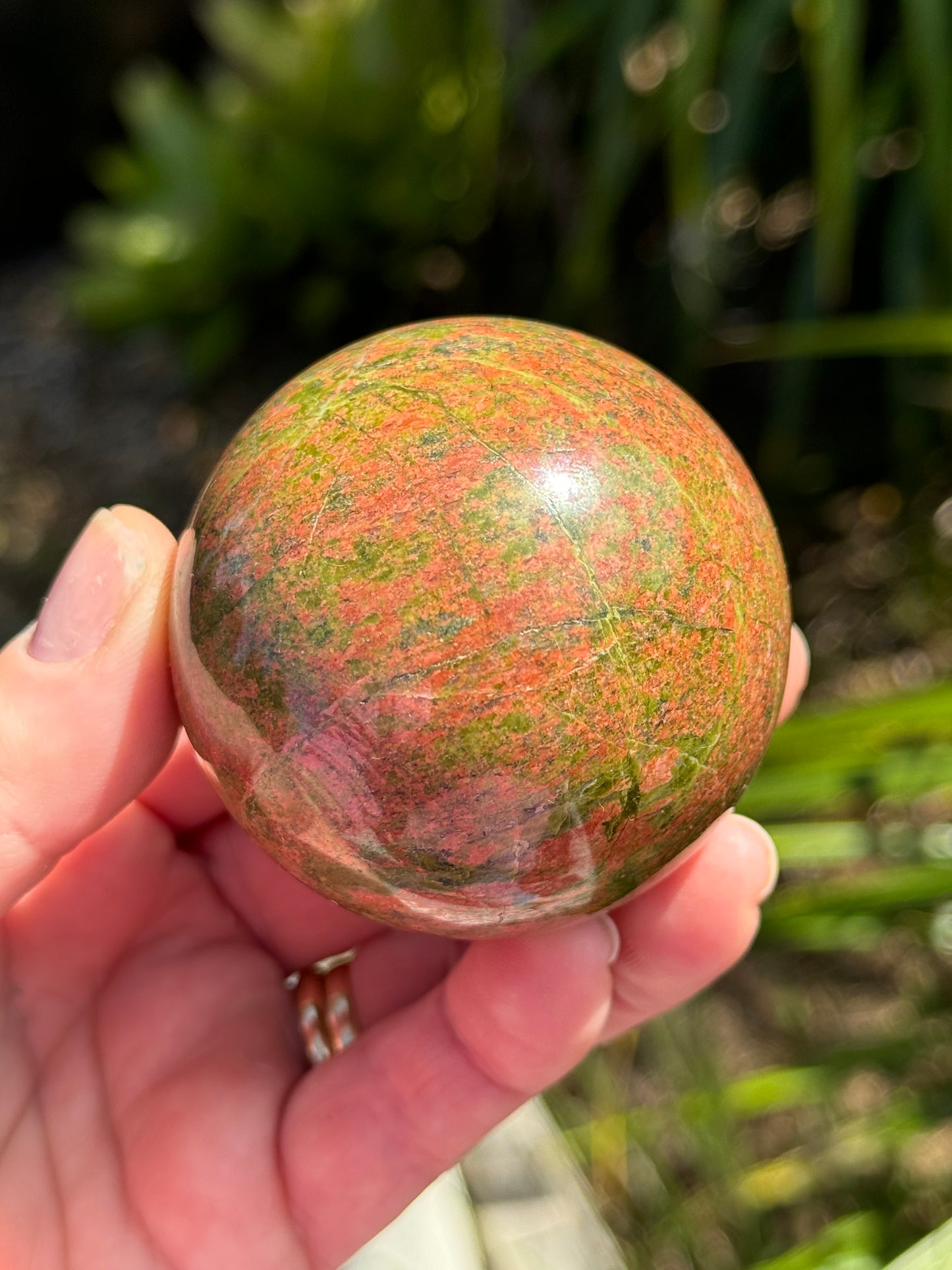 Unakite Jasper Sphere