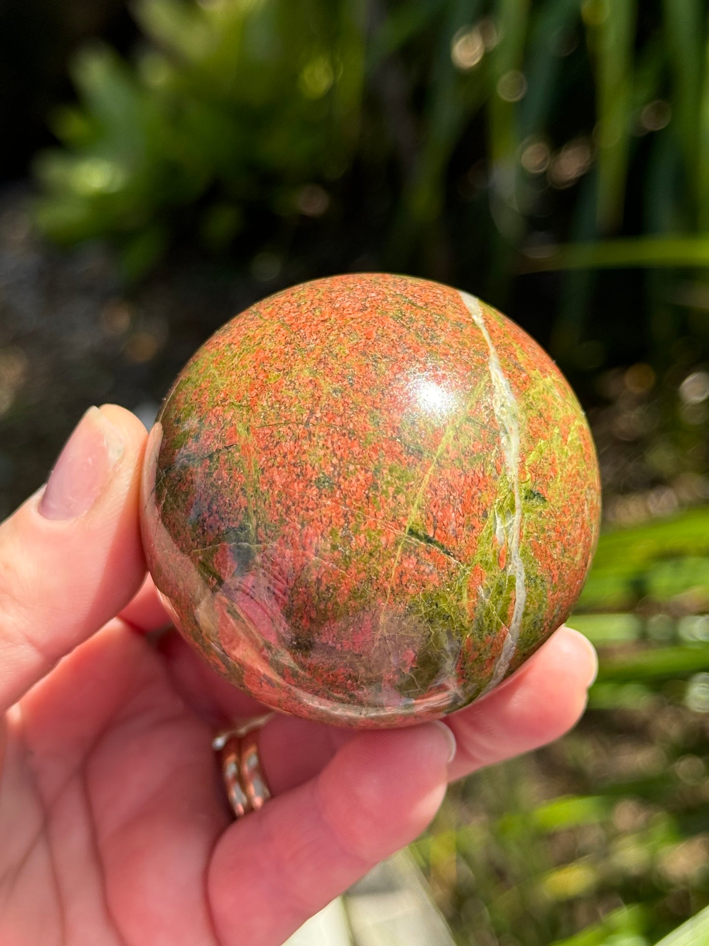 Unakite Jasper Sphere