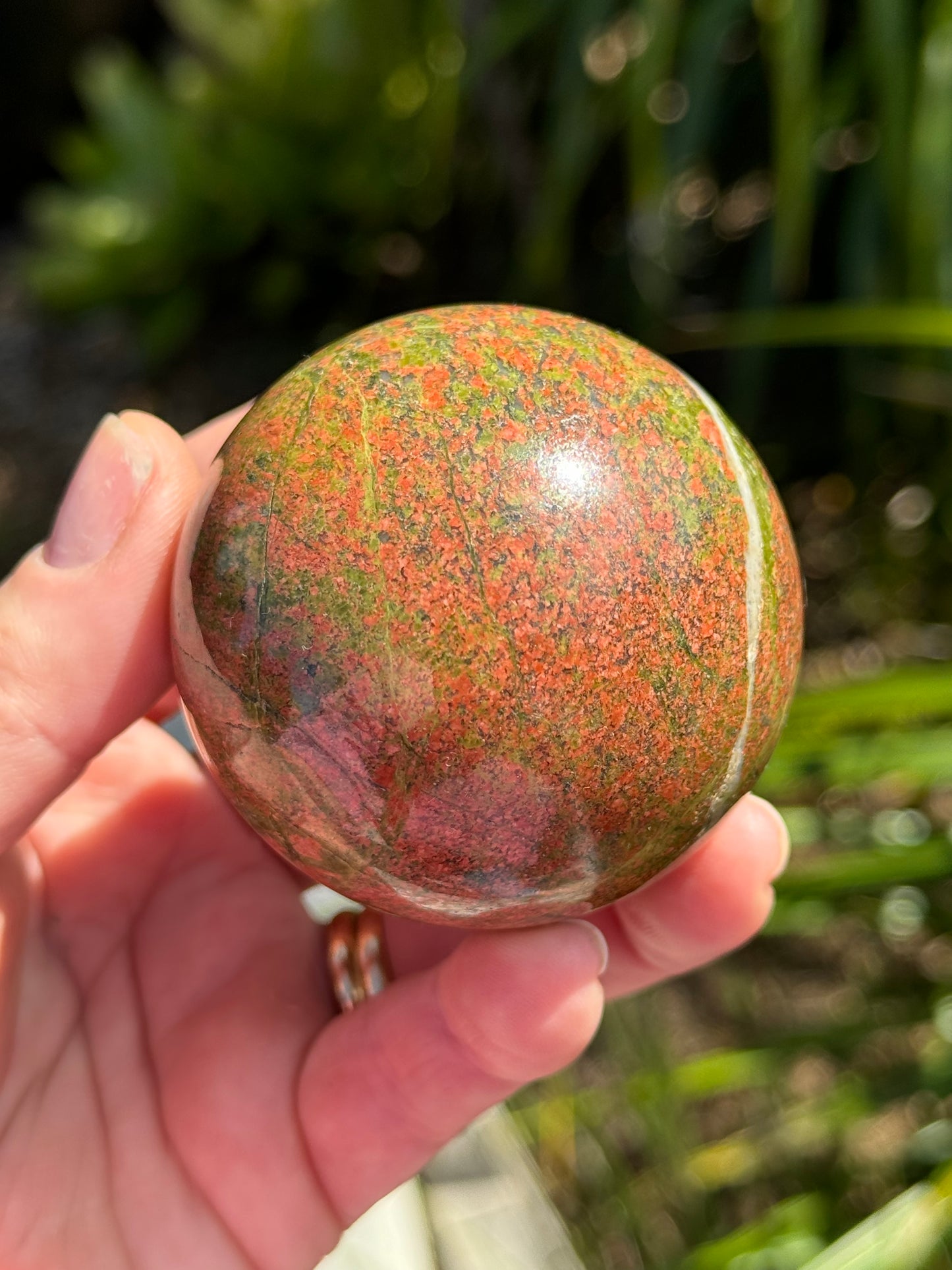 Unakite Jasper Sphere