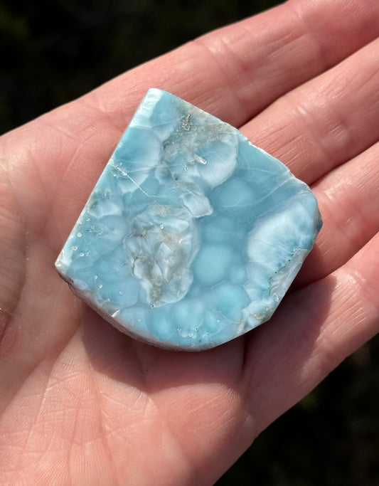 Larimar, Semi Polished Piece