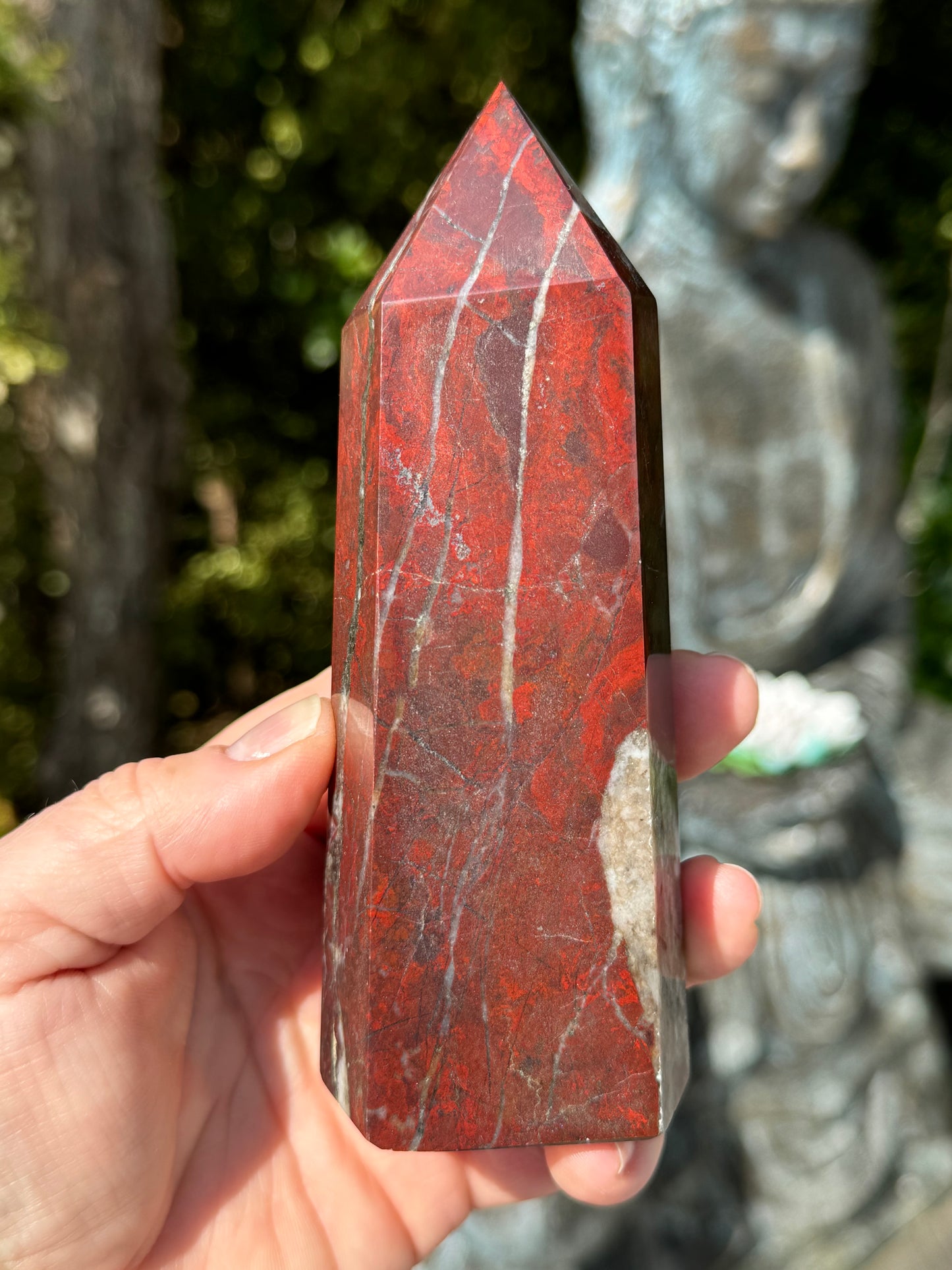 Brecciated Red Jasper Tower