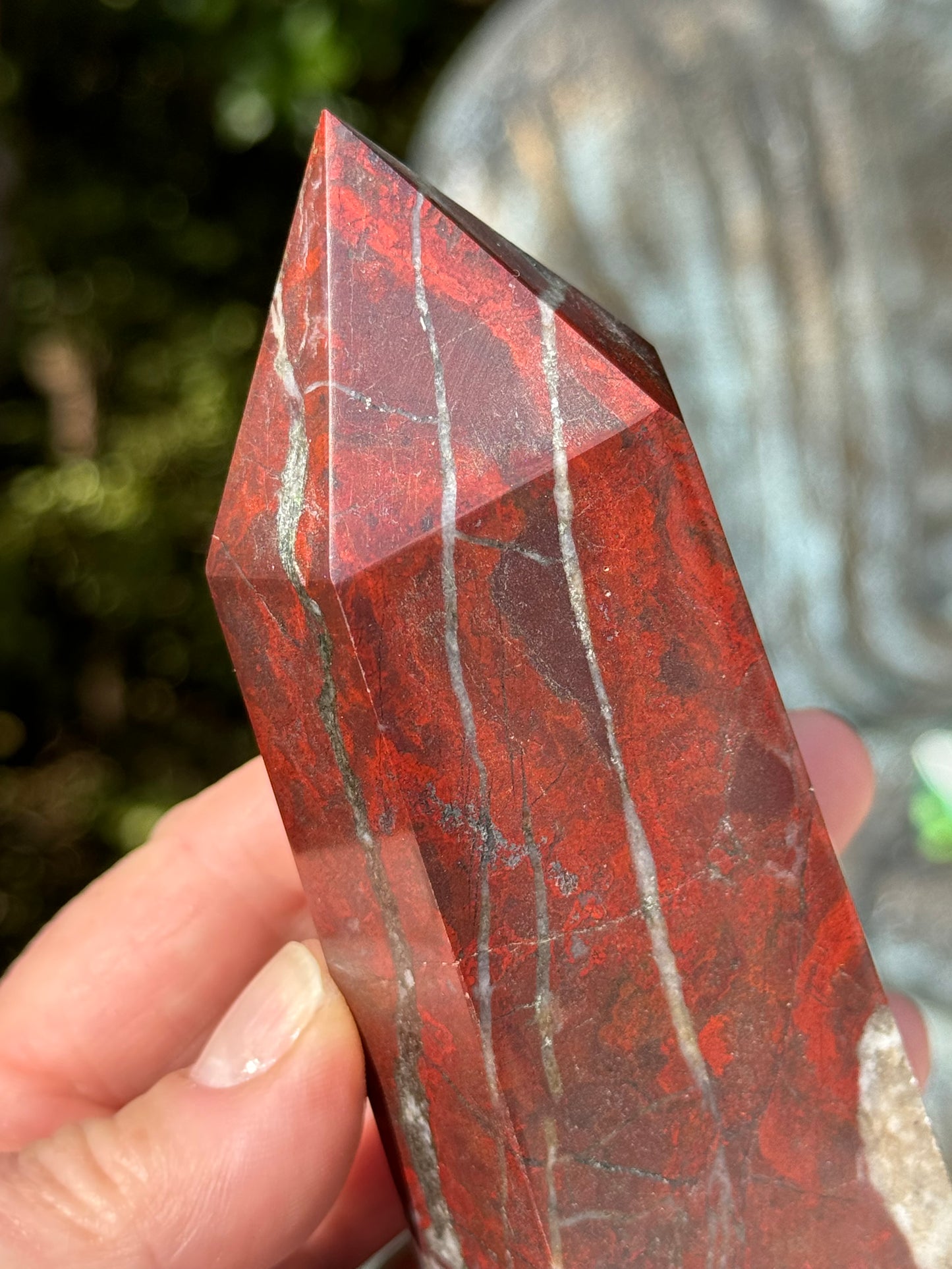 Brecciated Red Jasper Tower