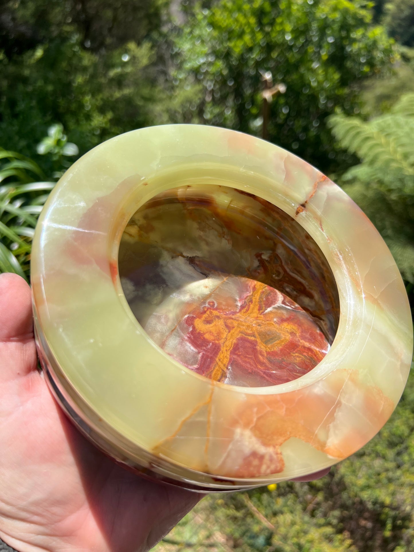 Green Onyx Bowl with Lid