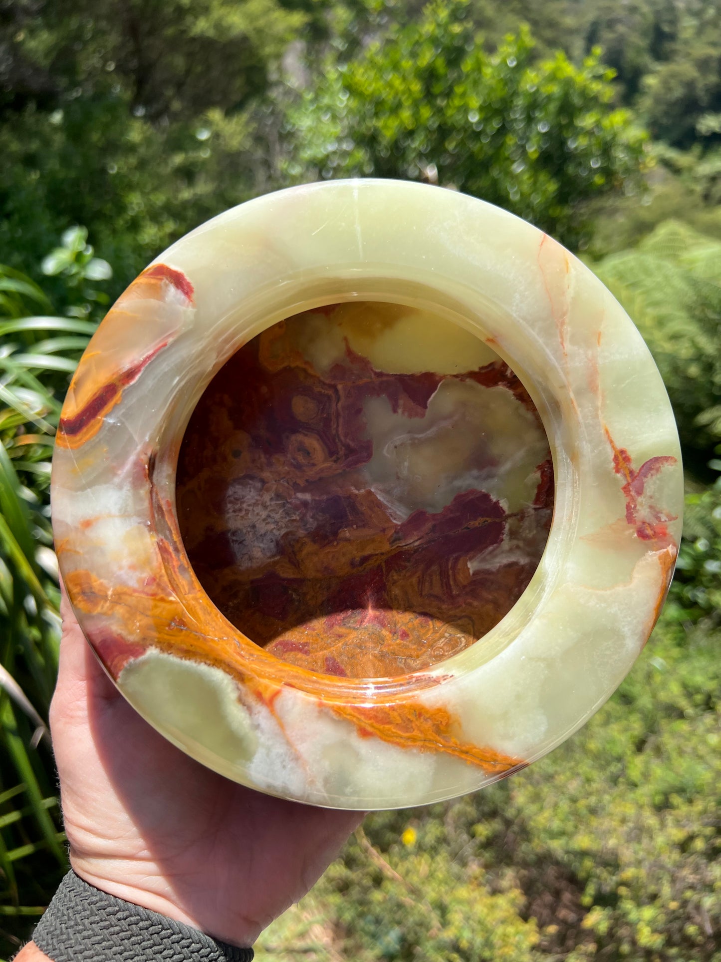 Green Onyx Bowl with Lid