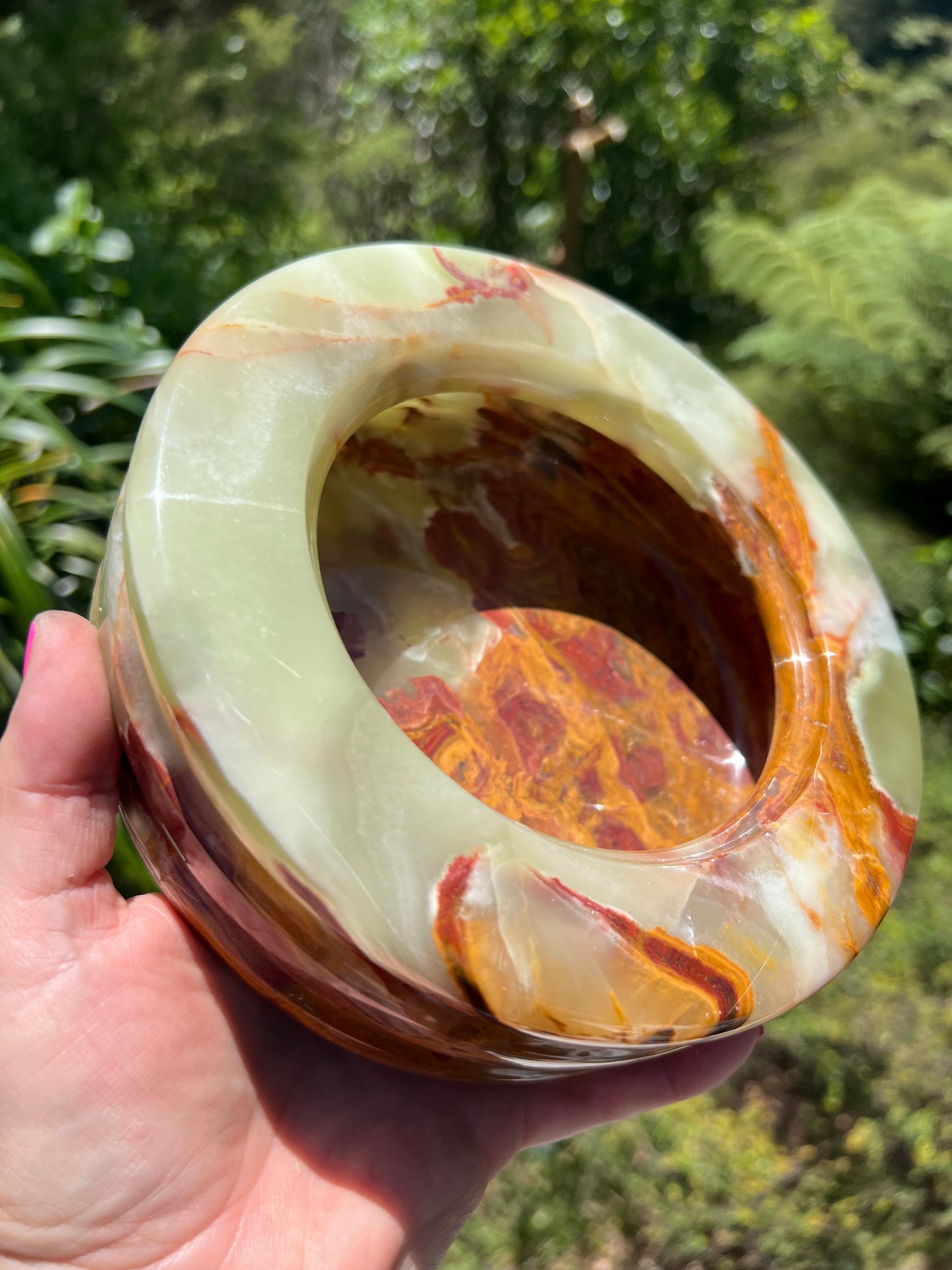Green Onyx Bowl with Lid