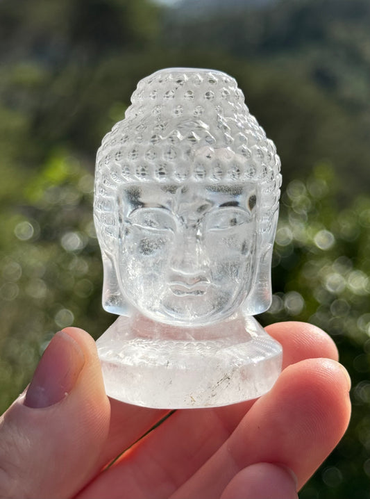 Clear Quartz Carved Buddha