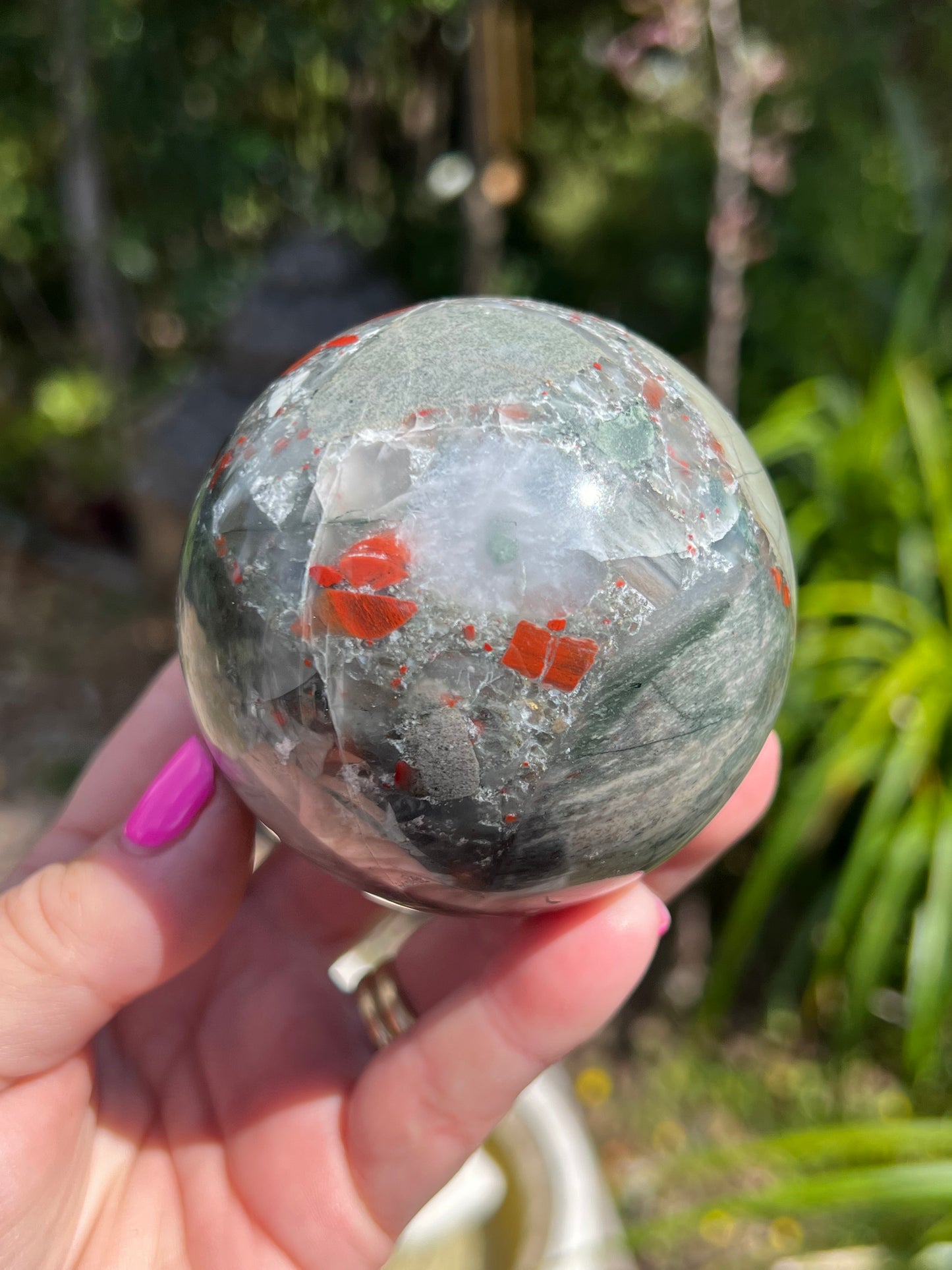 African Bloodstone Sphere