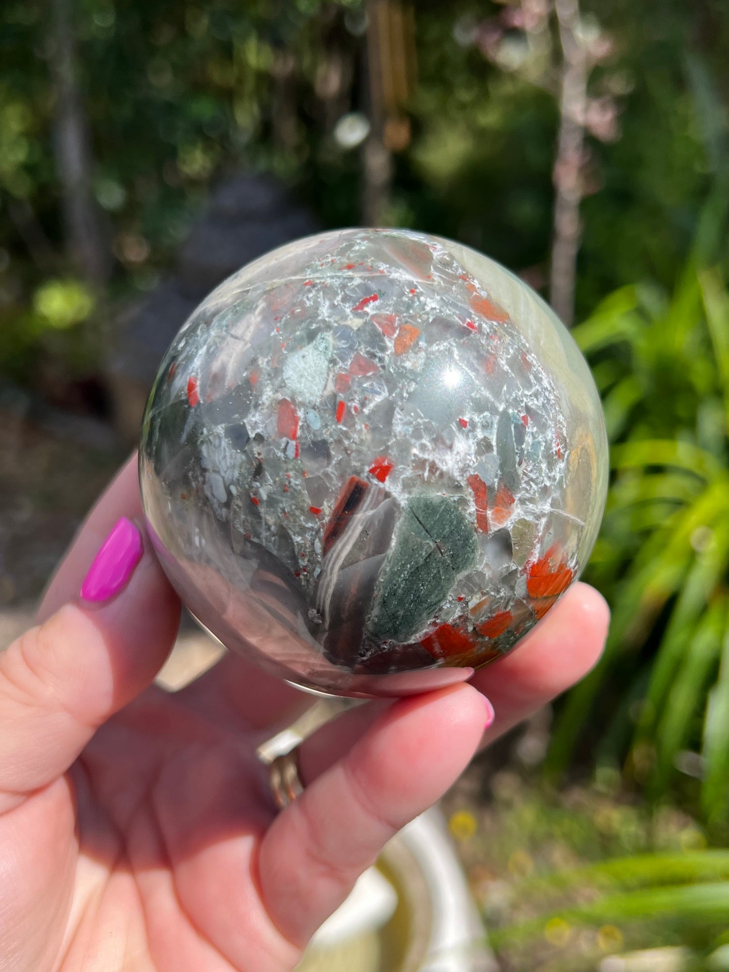 African Bloodstone Sphere