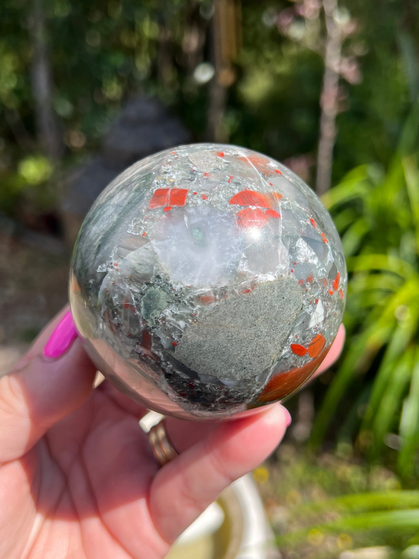 African Bloodstone Sphere