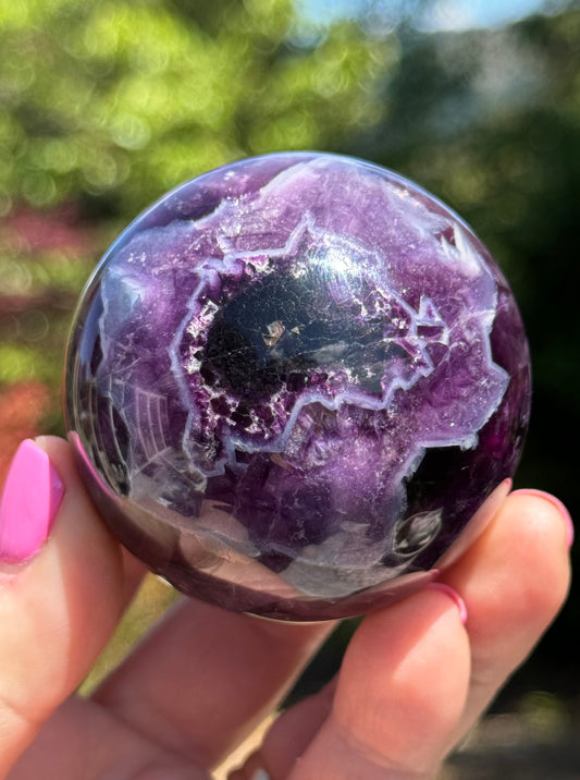 Purple Fluorite Sphere