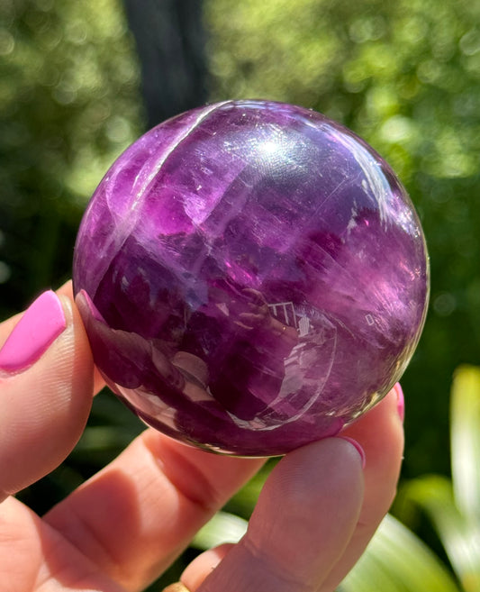 RESERVED FOR LIZZIE Purple Fluorite Sphere