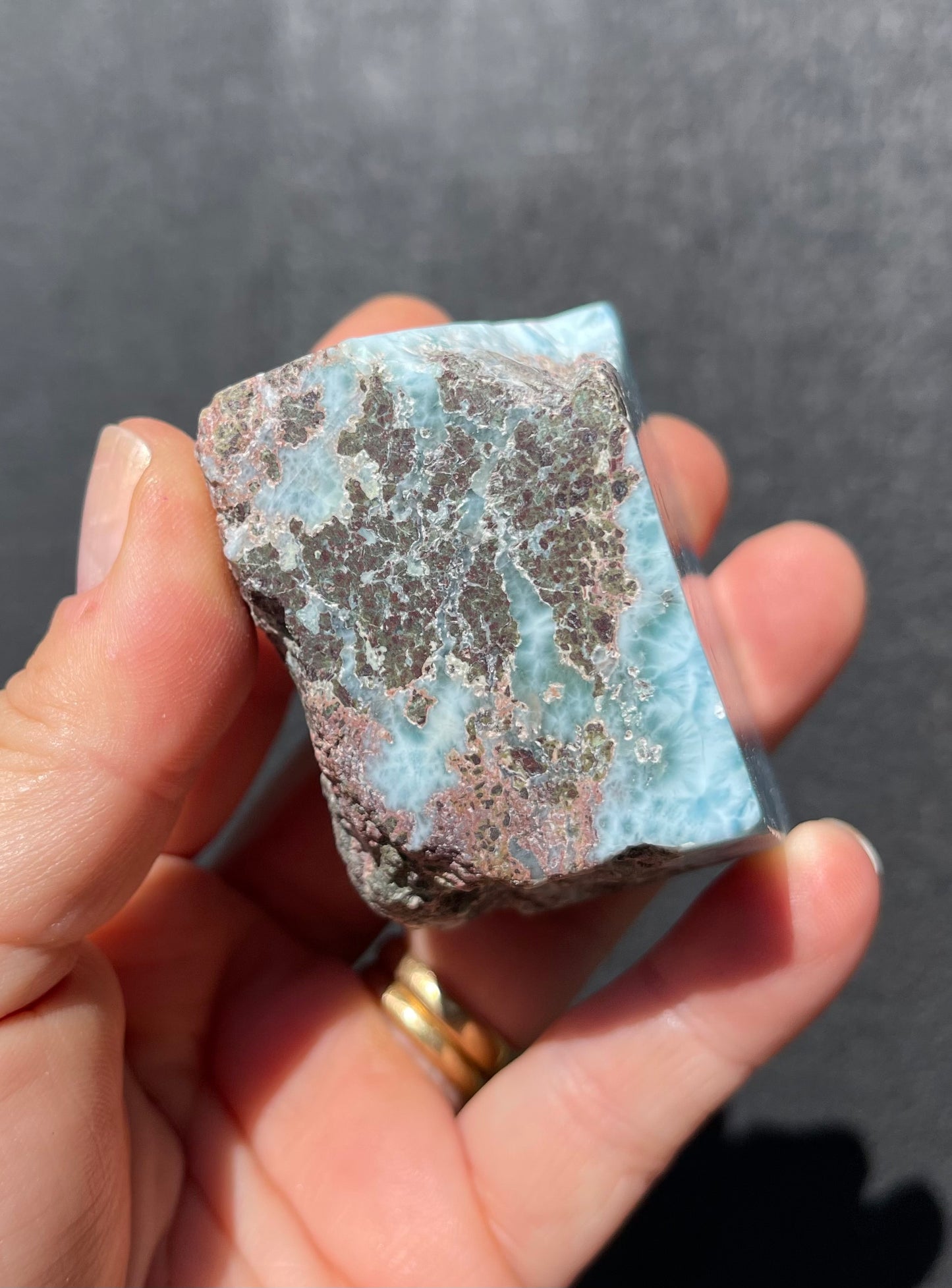 RESERVED FOR HINEMOA Larimar, Semi Polished Piece