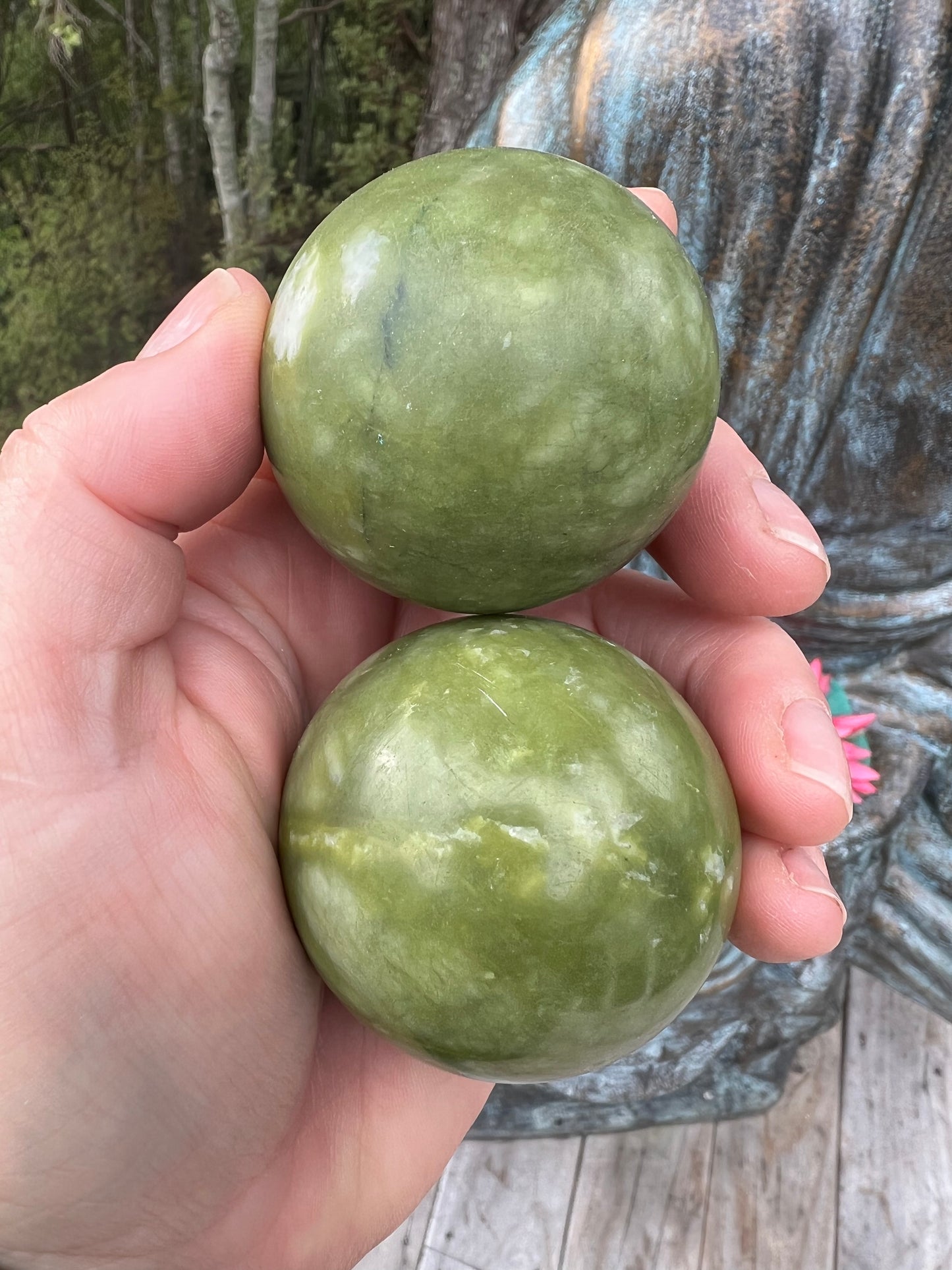 Green Jade Boading-Meditation Balls