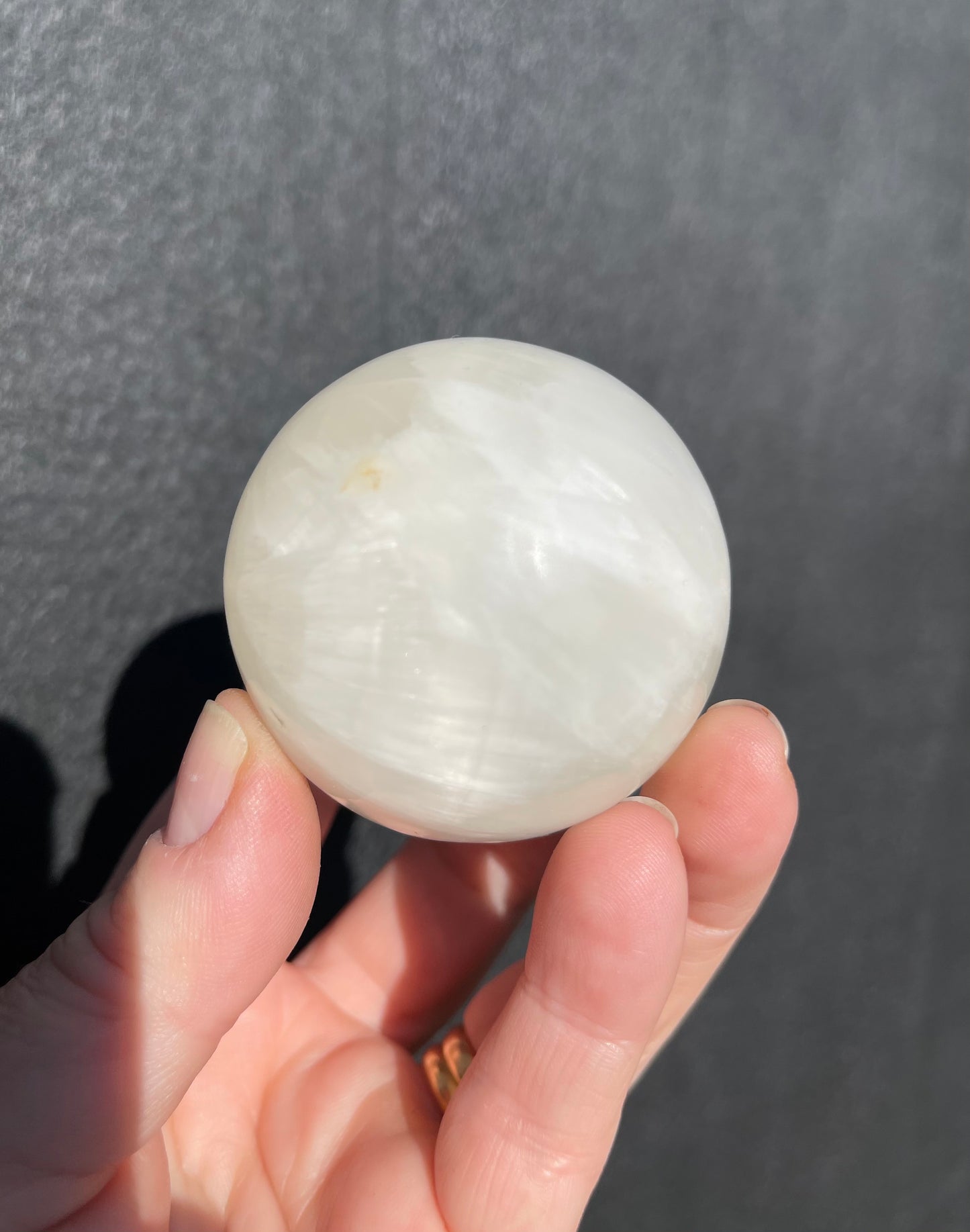 White Calcite Sphere