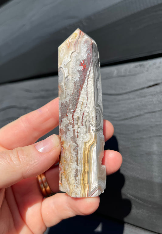 Crazy Lace Agate Tower, Mexican