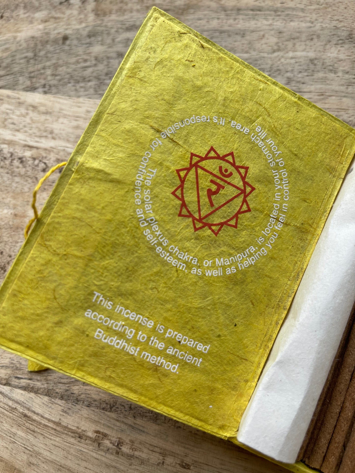 Tibetan Incense Box Solar Plexus Chakra