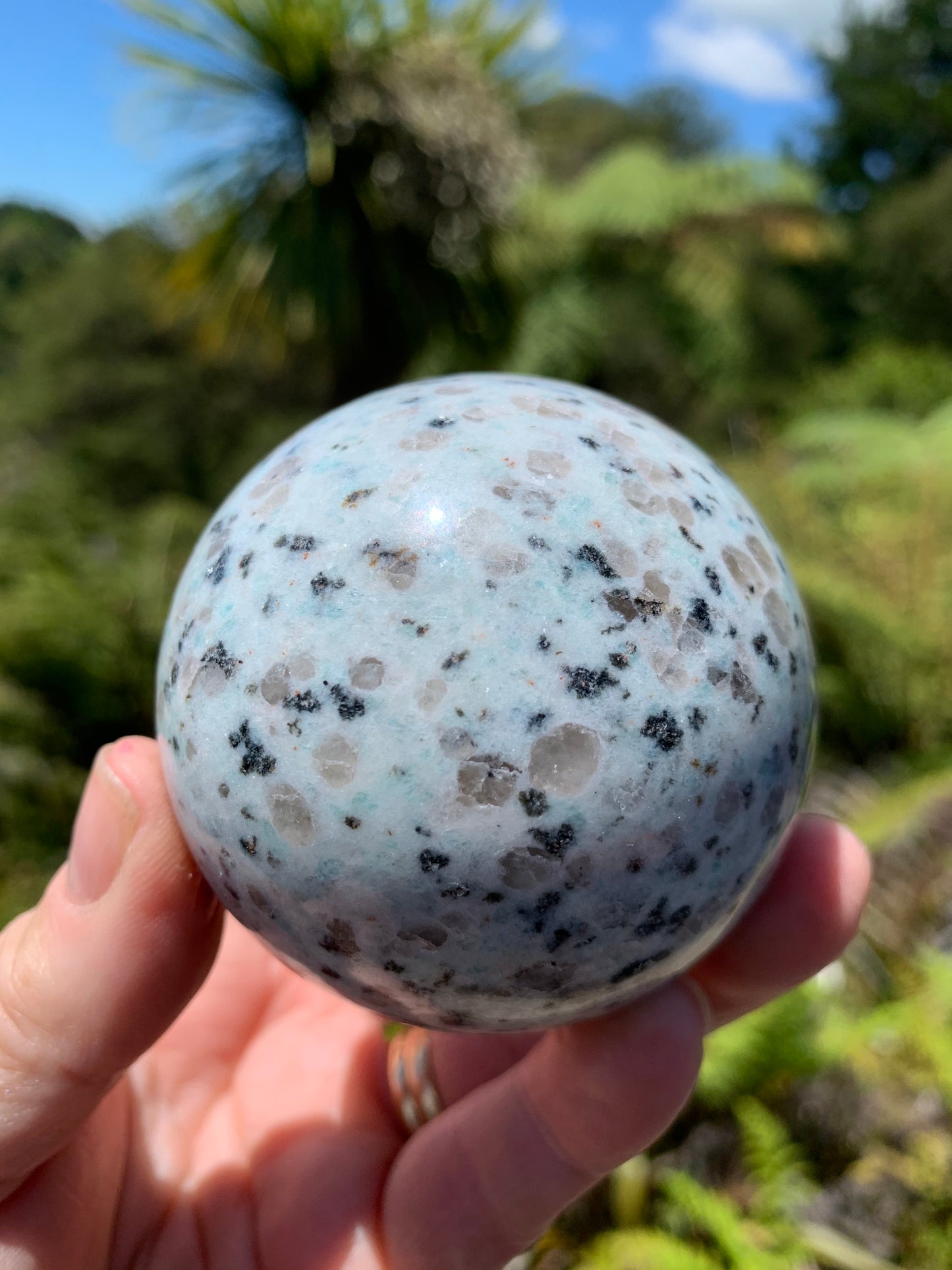Kiwi Jasper Sphere