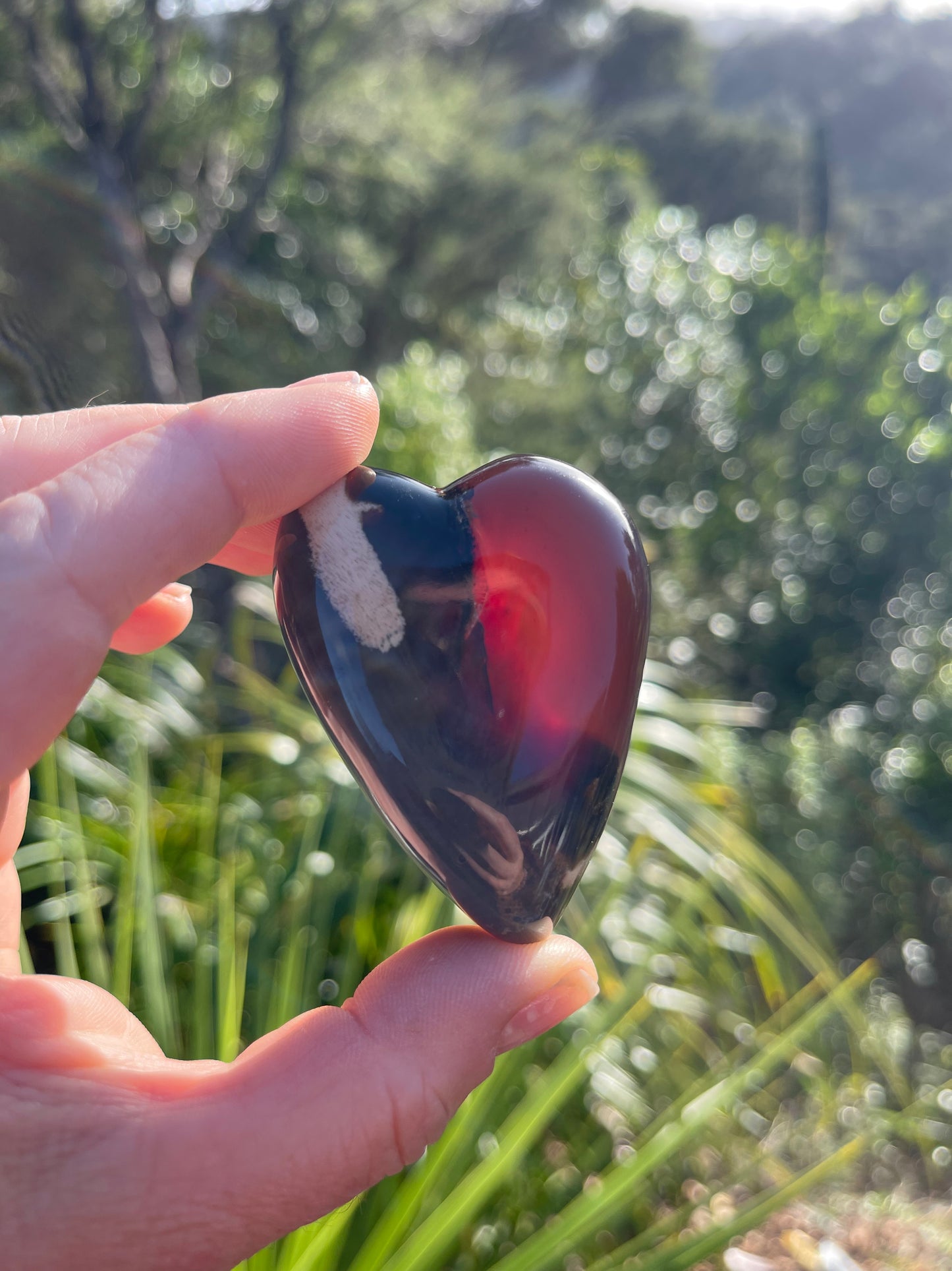 Blue Amber Heart