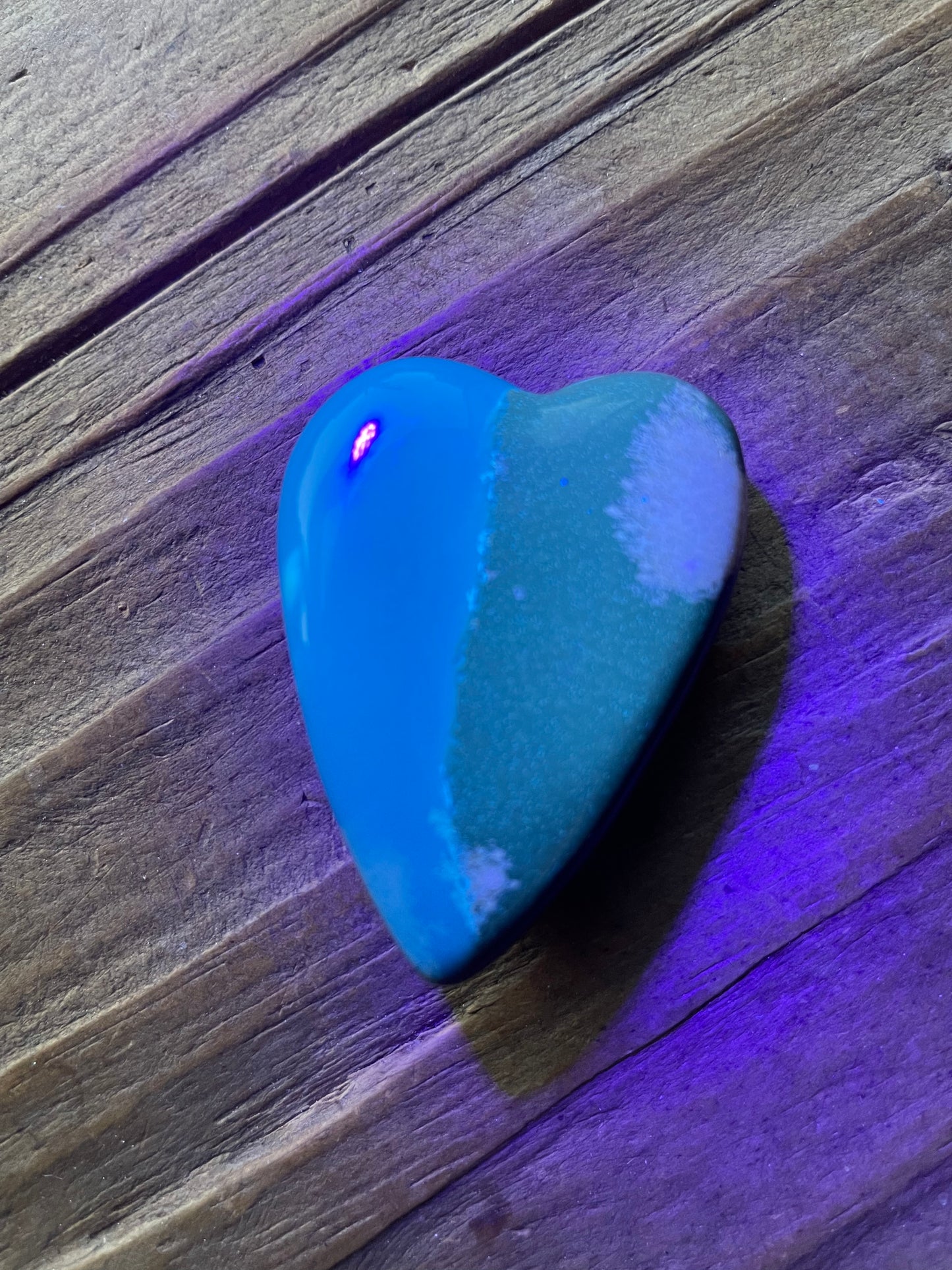 Blue Amber Heart