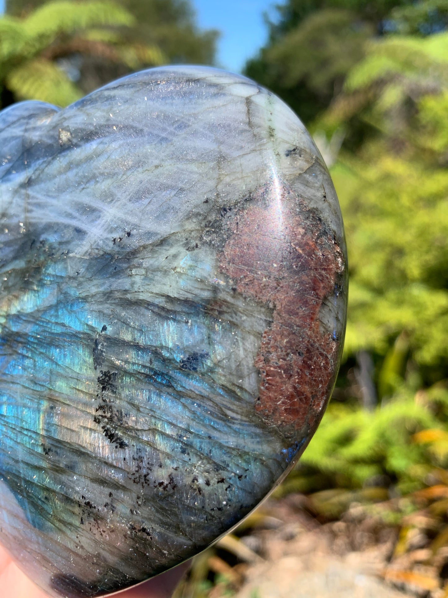 Labradorite Heart