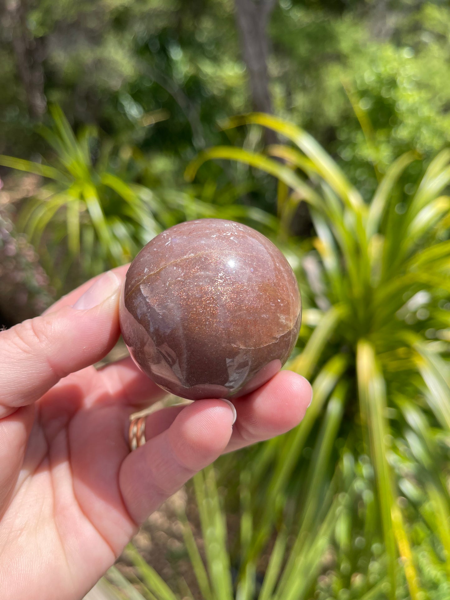 Sunstone and Moonstone Mix Sphere