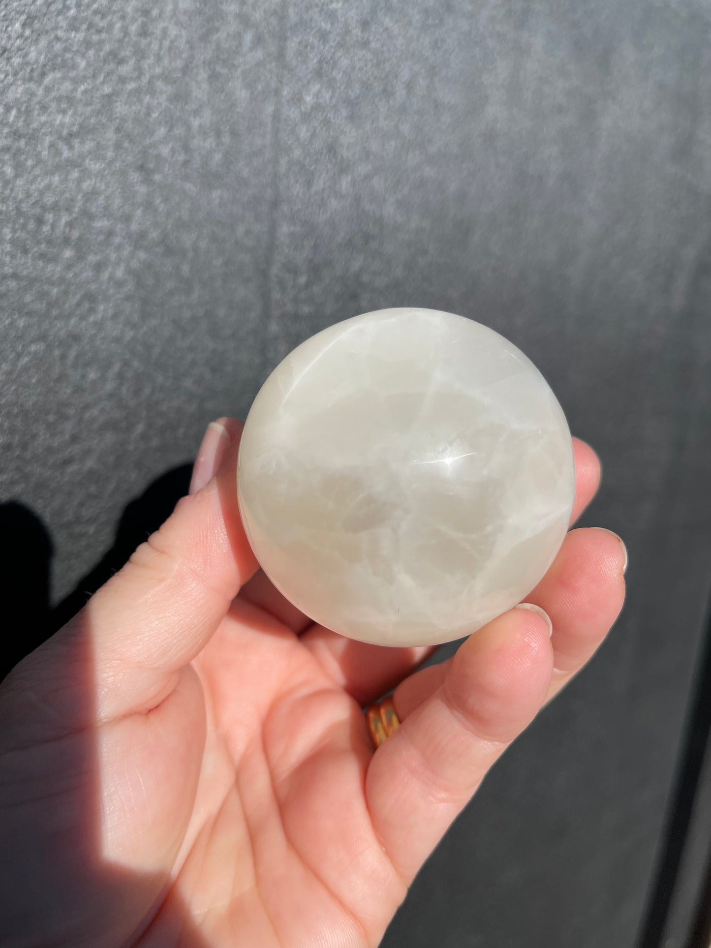 White Calcite Sphere