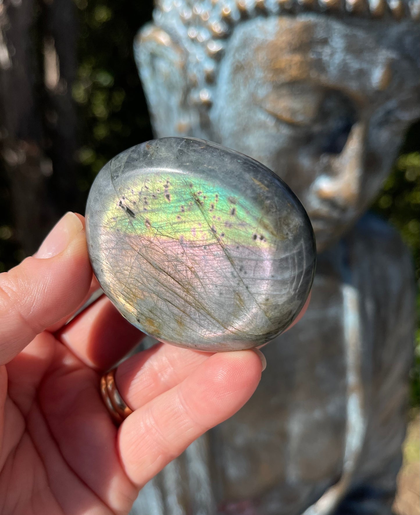 Labradorite/Spectrolite Palm Stone