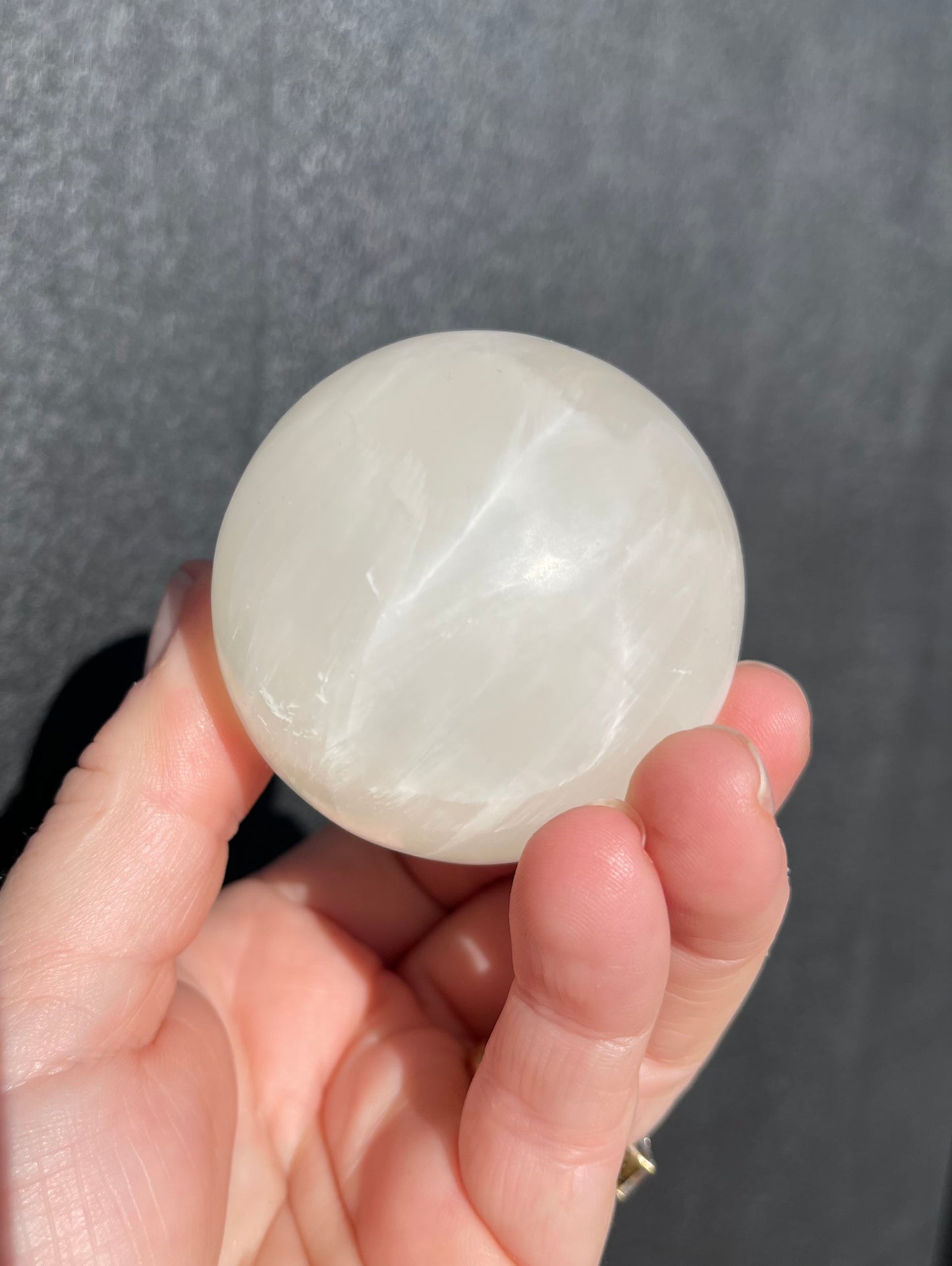 White Calcite Sphere