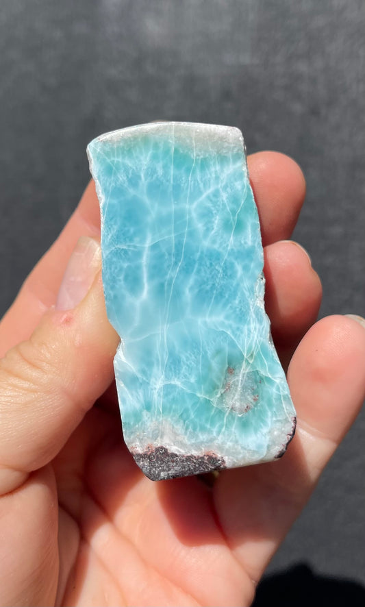 RESERVED FOR HINEMOA Larimar, Semi Polished Piece