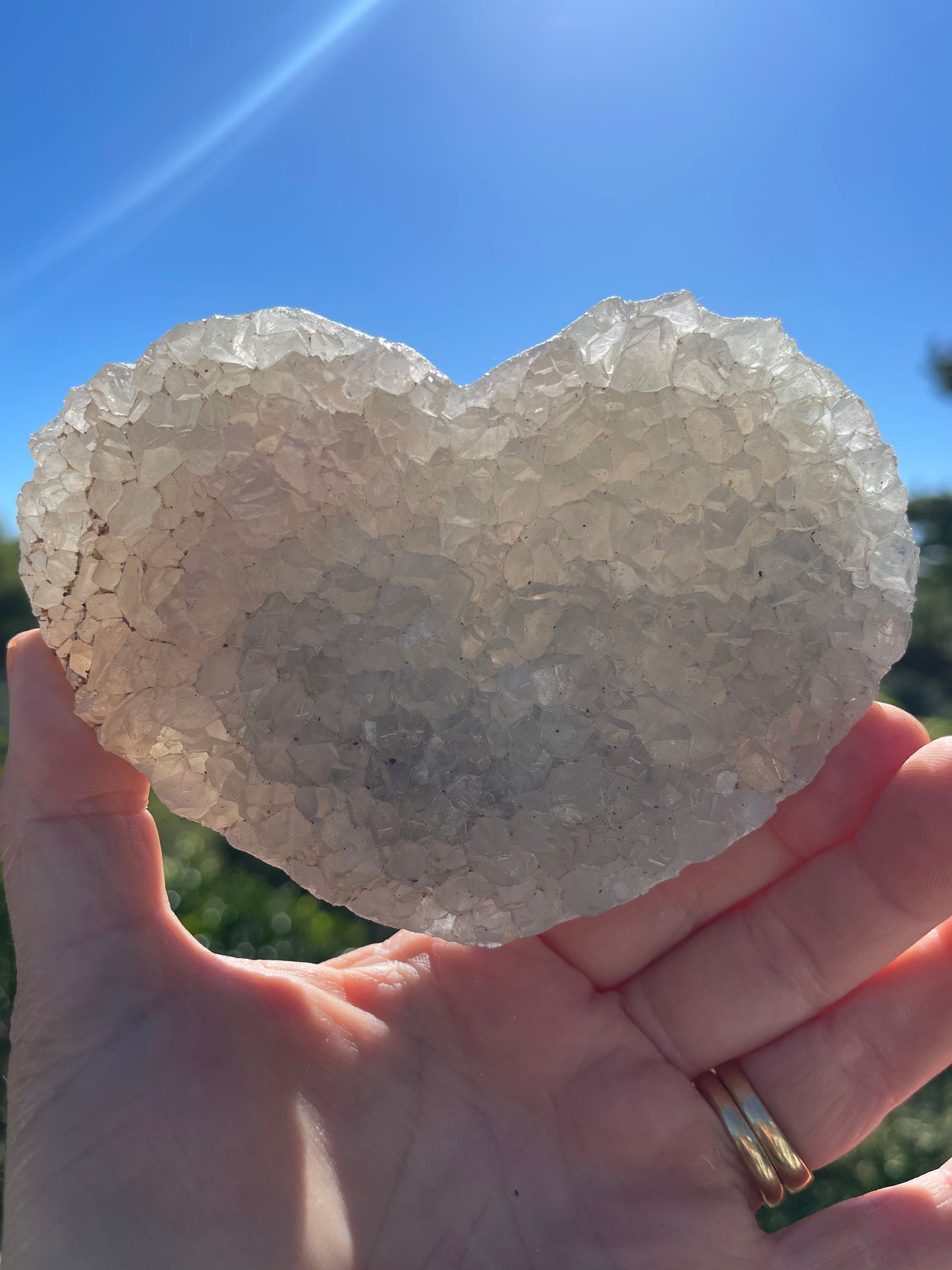 Quartz Cluster Heart