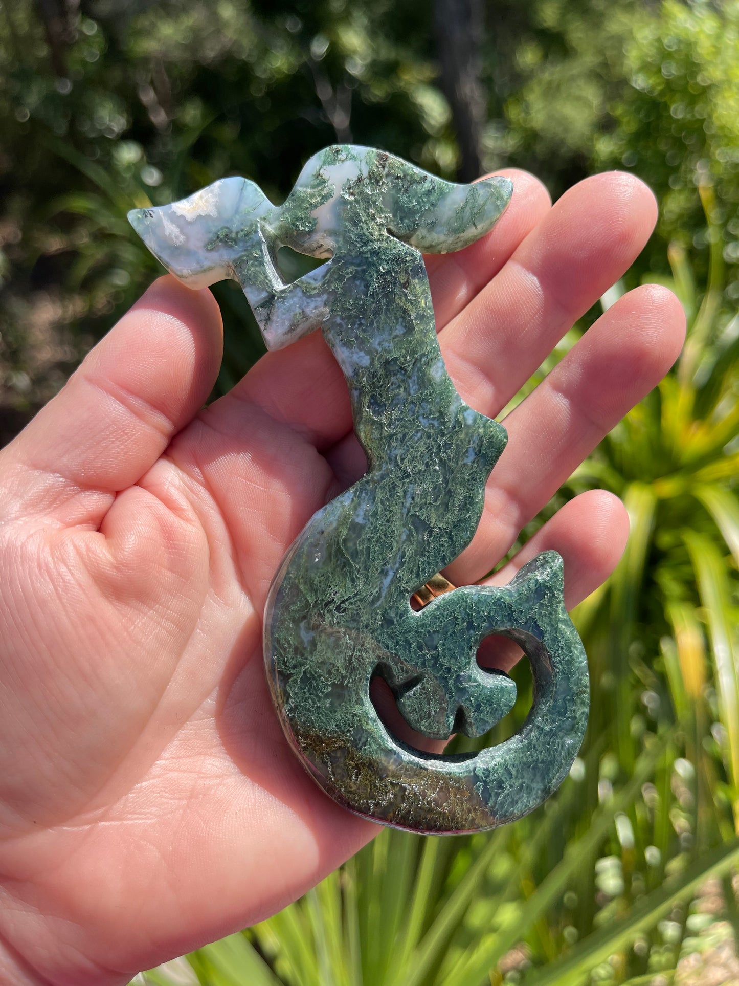 Moss Agate Mermaid