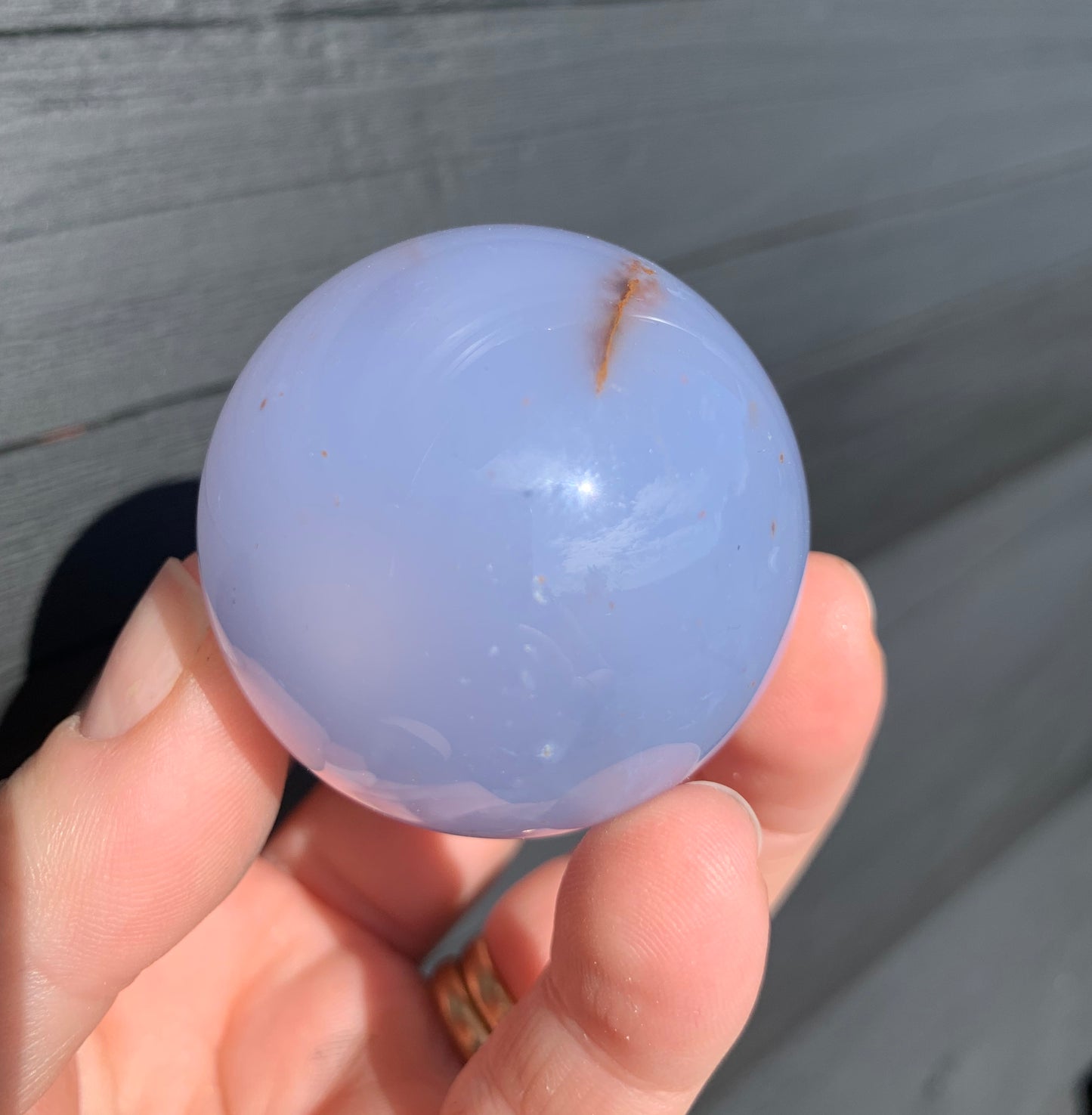 Blue Chalcedony Sphere