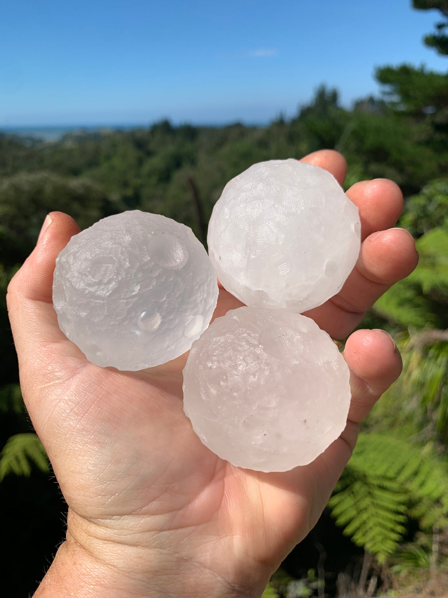 Clear Quartz Carved Moon