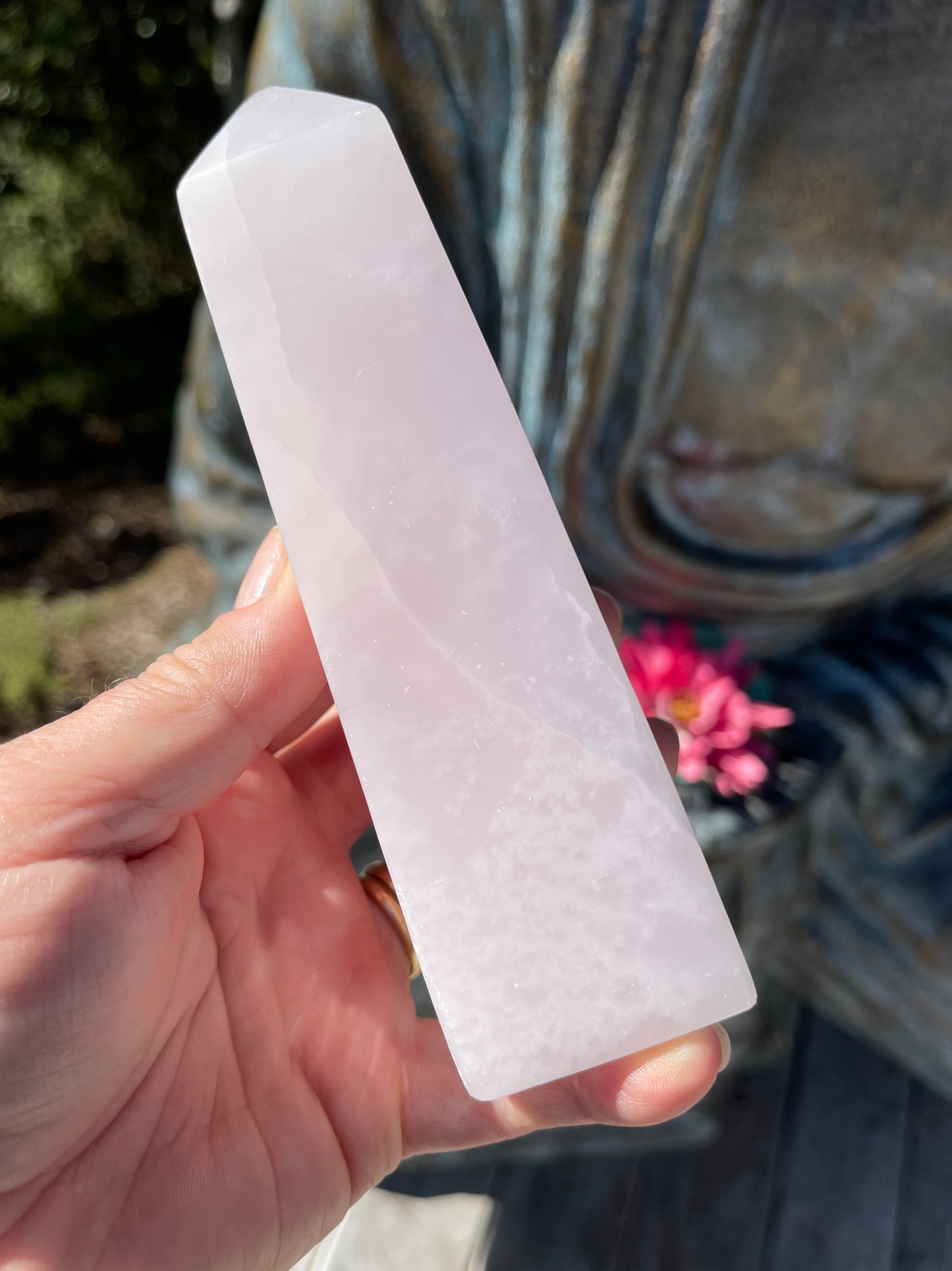 Pink Mangano Calcite Obelisk