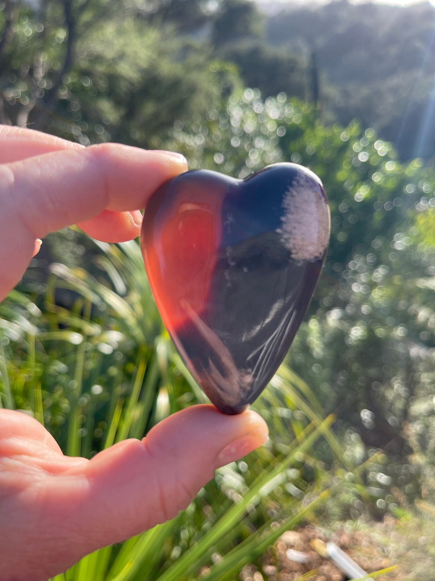 Blue Amber Heart