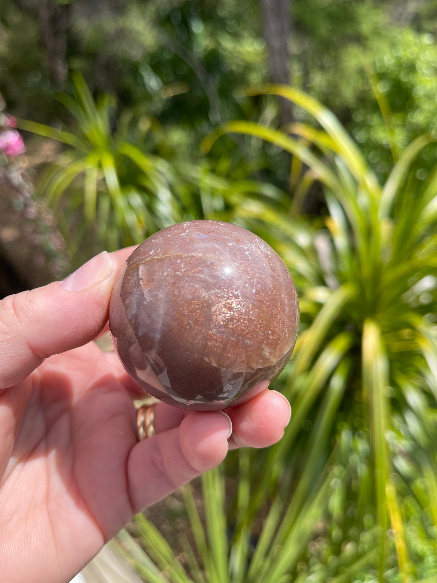 Sunstone and Moonstone Mix Sphere